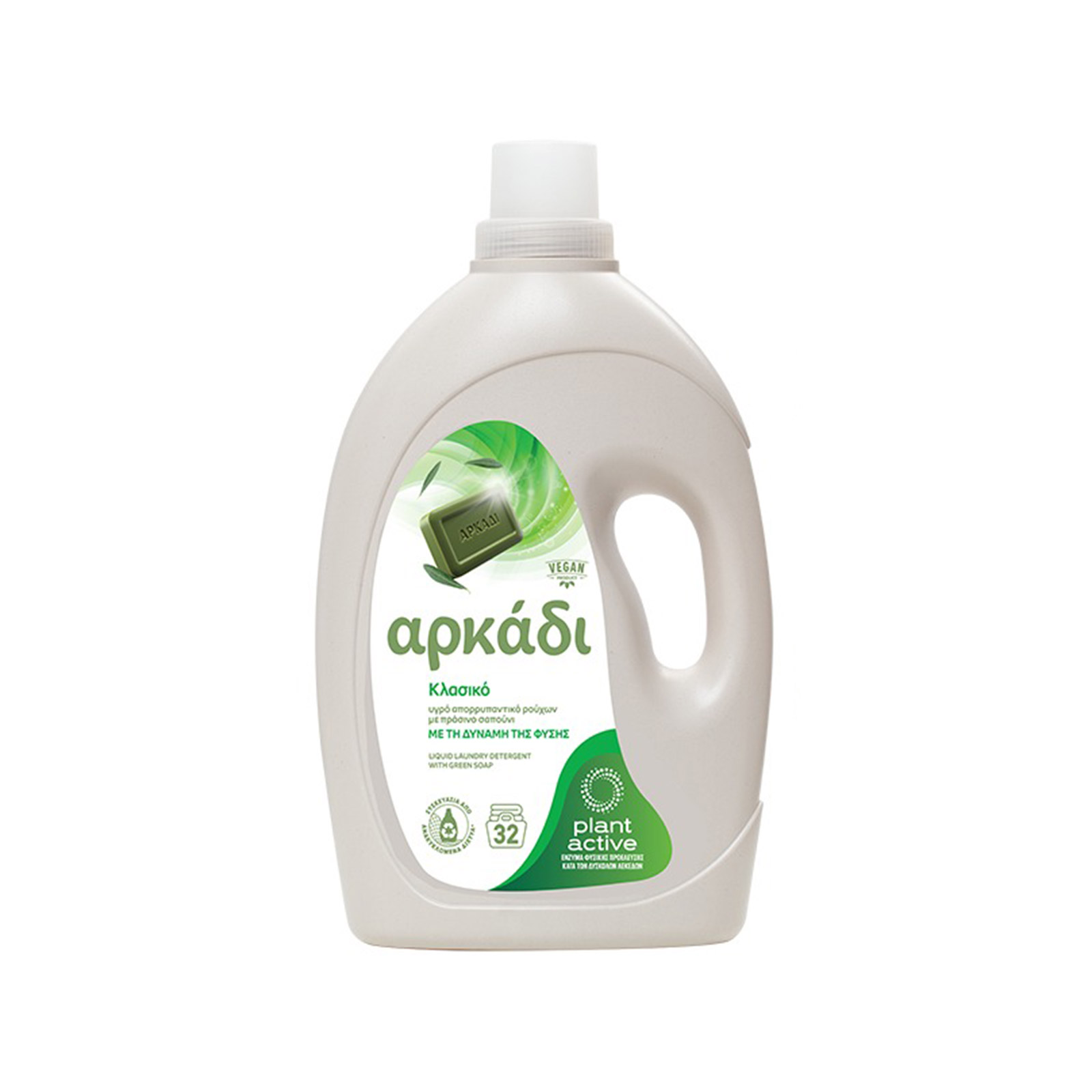 Αρκάδι υγρό απορρυπαντικό ρούχων κλασσικό 1,45 λτ 32μεζ εικόνα 1