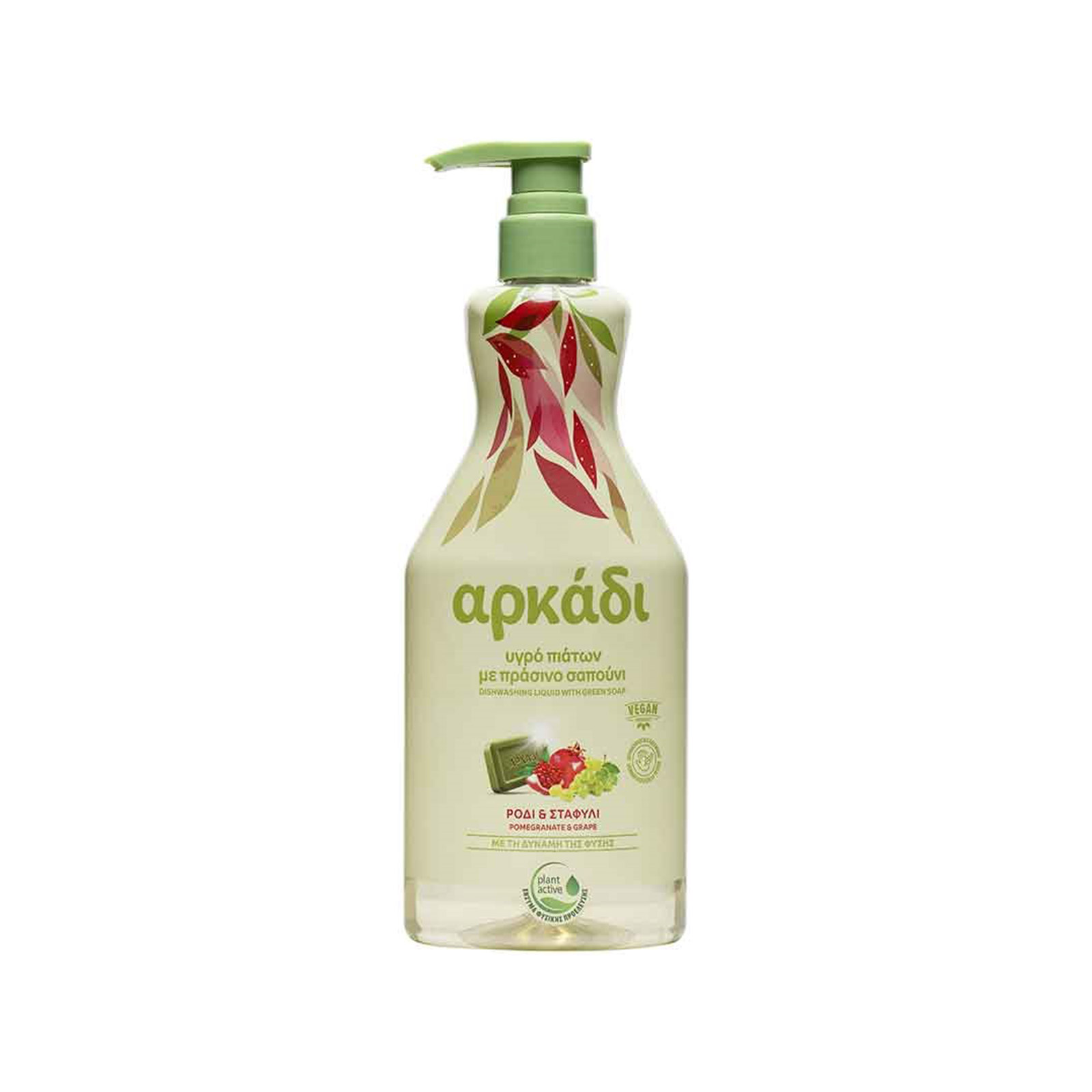 Αρκάδι υγρό πιάτων για πλύσιμο στο χέρι ρόδι & σταφύλι 550ml εικόνα 1