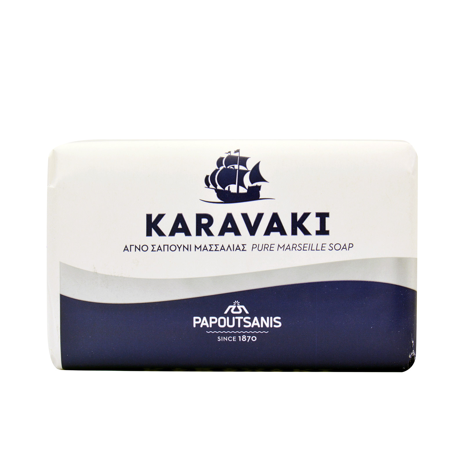 Papoutsanis Karavaki σαπούνι τύπου Μασσαλίας 125g εικόνα 1