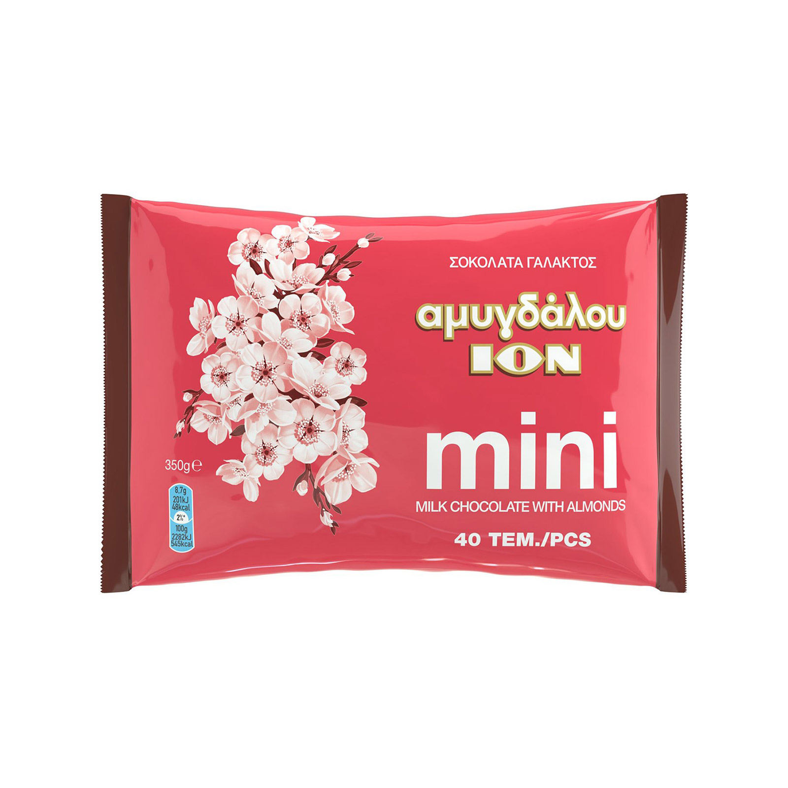 Ίον σοκολατάκια γάλακτος αμυγδάλου 350g εικόνα 1