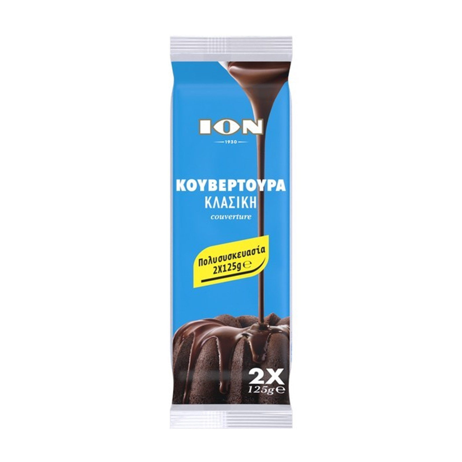 Ίον σοκολάτα κουβερτούρα υγείας 2x125g εικόνα 1