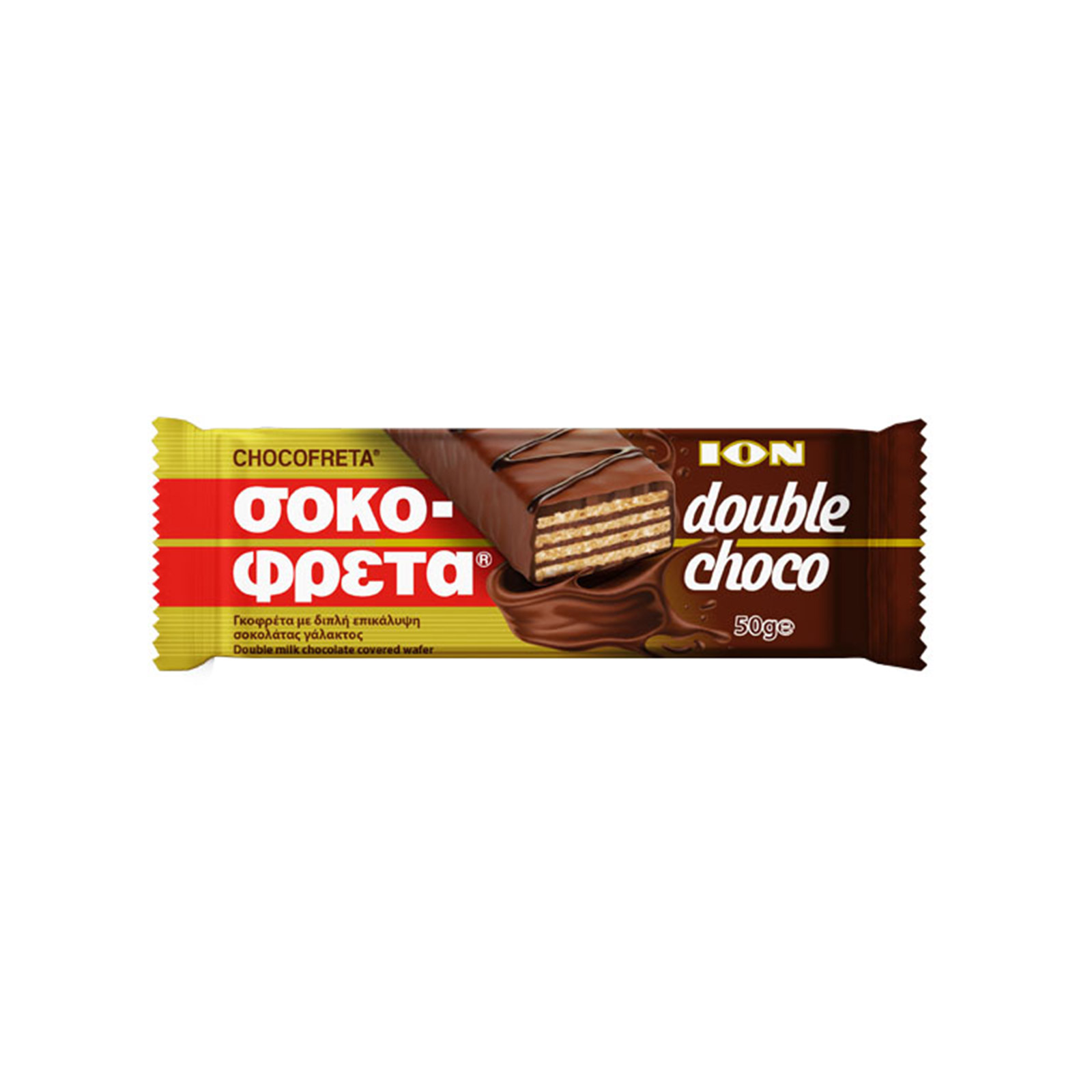 Ιον Σοκοφρέτα γκοφρέτα double choco 50g εικόνα 1