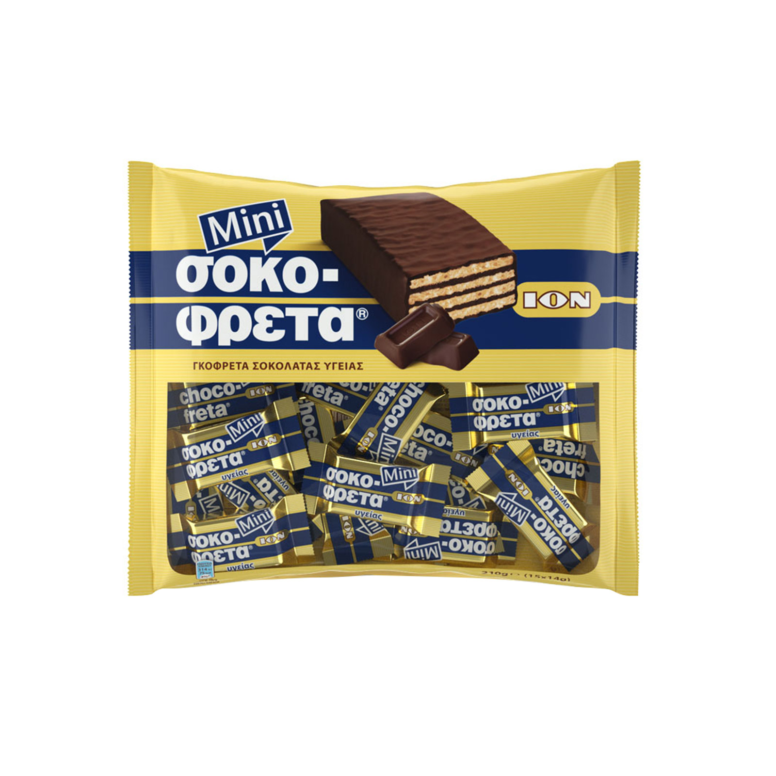 Ίον Σοκοφρέτα μίνι γκοφρέτα σοκολάτα υγείας 210g εικόνα 1