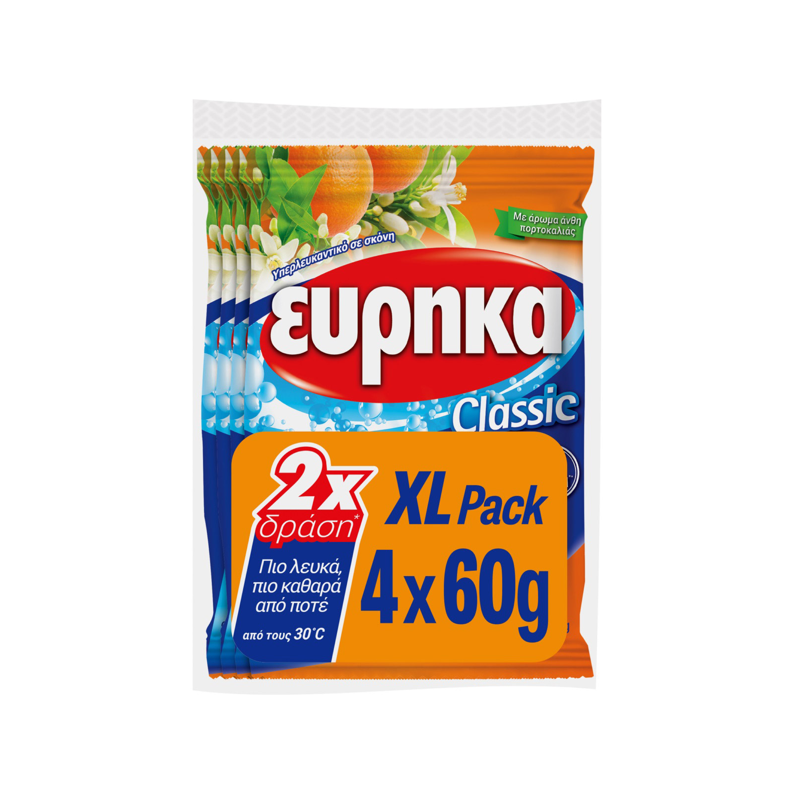 Εύρηκα υπερλευκαντικό σκόνη άνθη πορτοκαλιάς 4x60g εικόνα 1