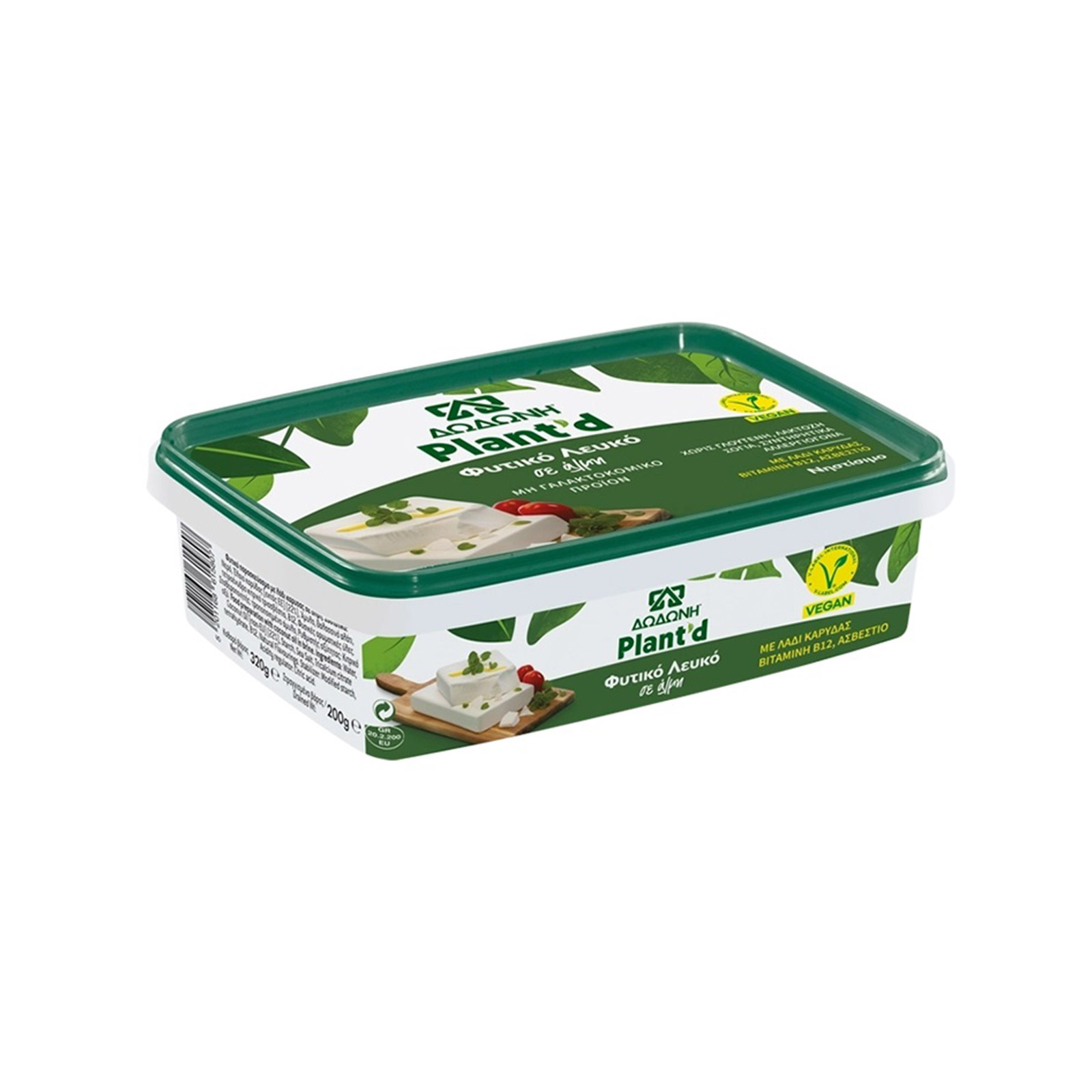 Δωδώνη Plant'd φυτικό προϊόν λευκό σε άλμη 200g εικόνα 1