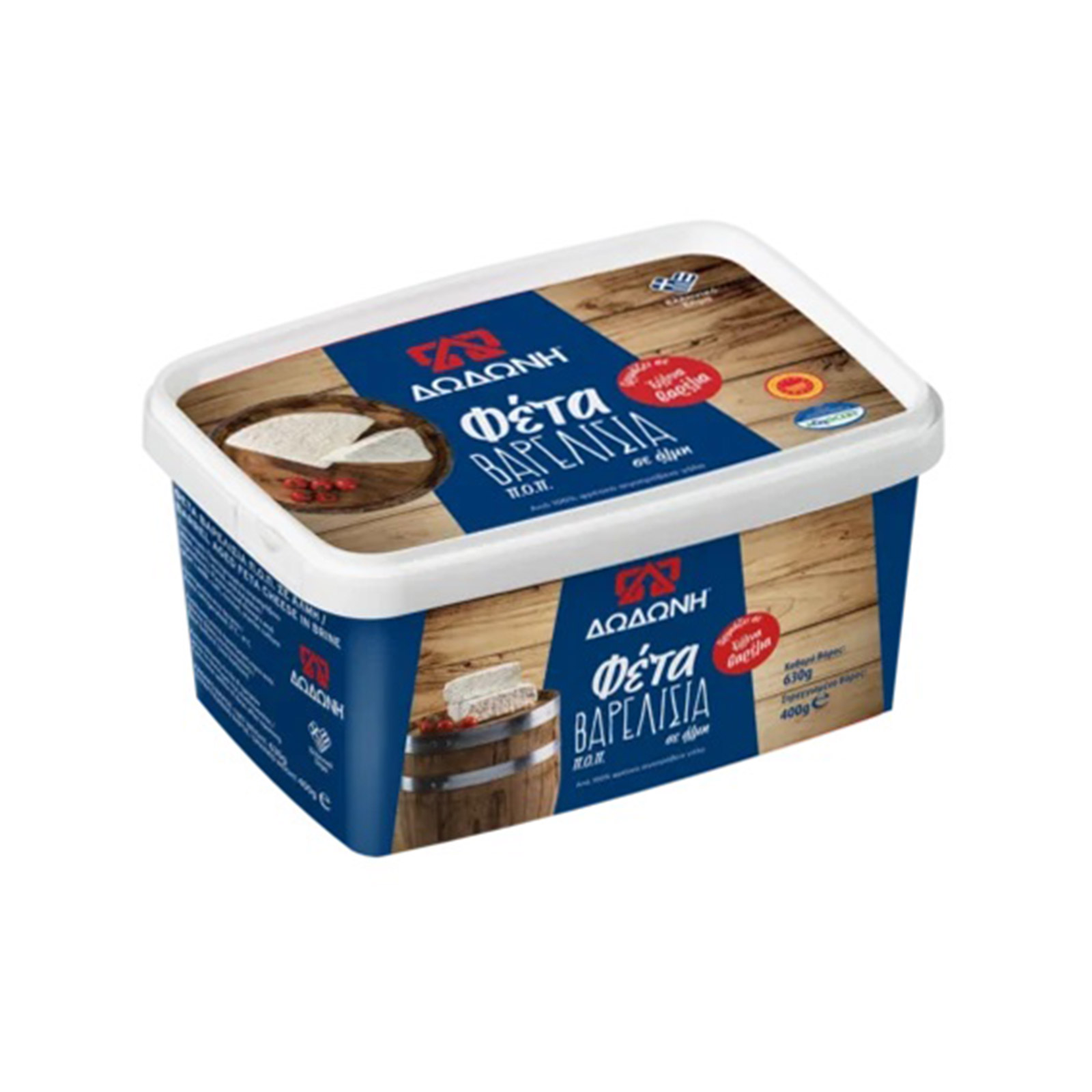 Δωδώνη τυρί φέτα βαρελίσια 400g εικόνα 1
