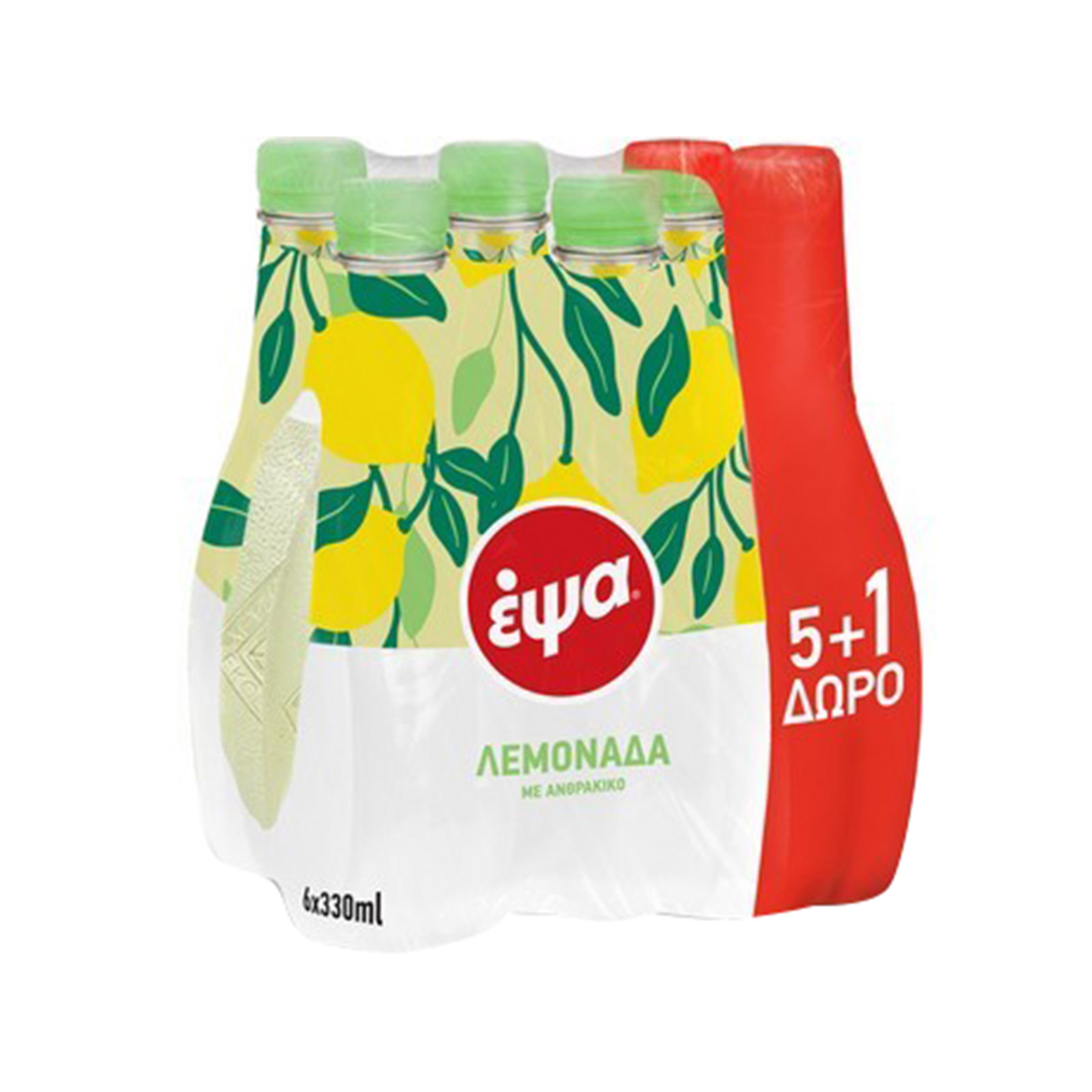Έψα αναψυκτικό λεμονάδα με ανθρακικό 5x330ml + 1 δώρο εικόνα 1