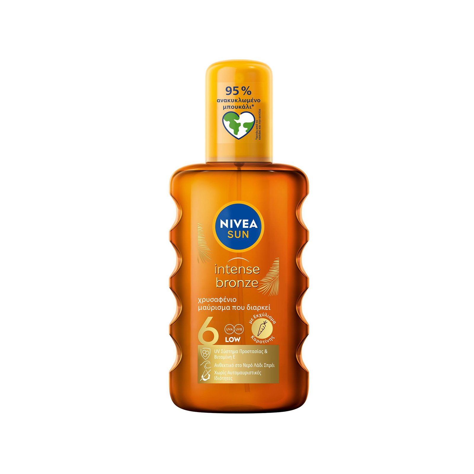 Nivea Sun/ tanning oil αντηλιακό λάδι spray low spf6 200ml εικόνα 1
