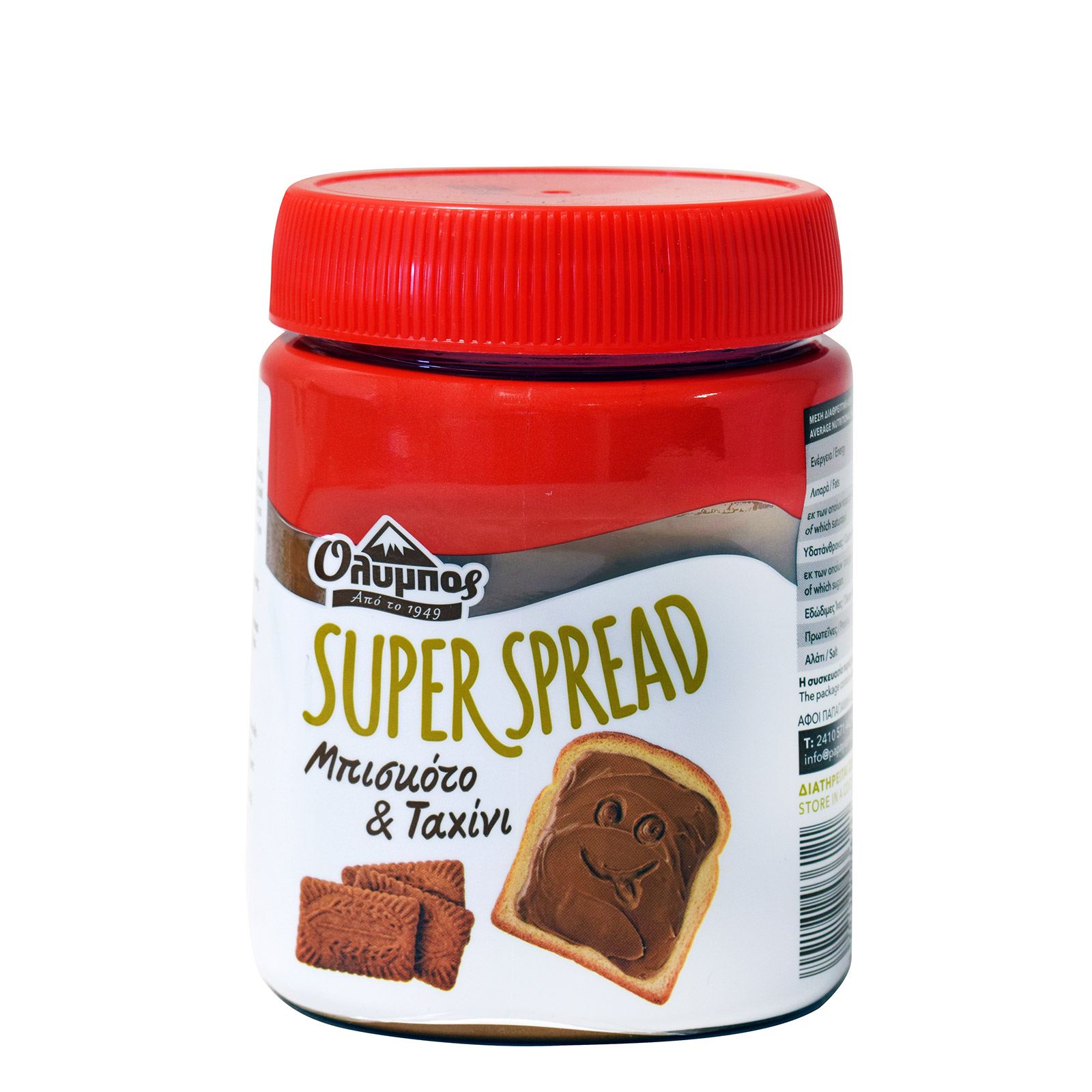 Όλυμπος Super Spread προϊόν επάλειψης μπισκότο & ταχίνι 350g εικόνα 1