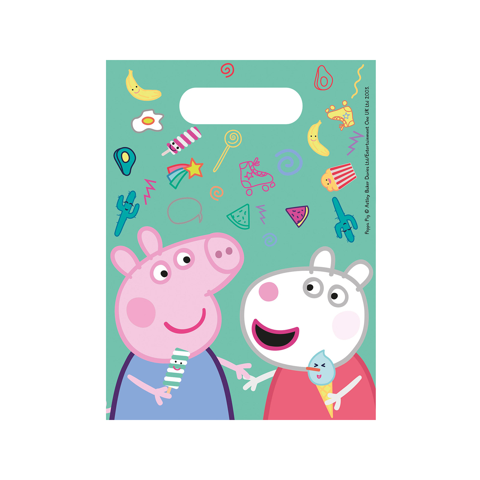 Peppa Pig τσάντα παιδική για πάρτυ 6τεμ εικόνα 1