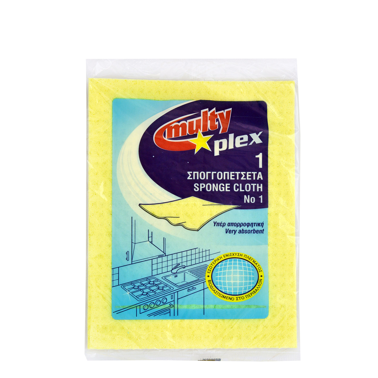 Spontex No 1 σπογγοπετσέτα καθαρισμού multi plex εικόνα 1