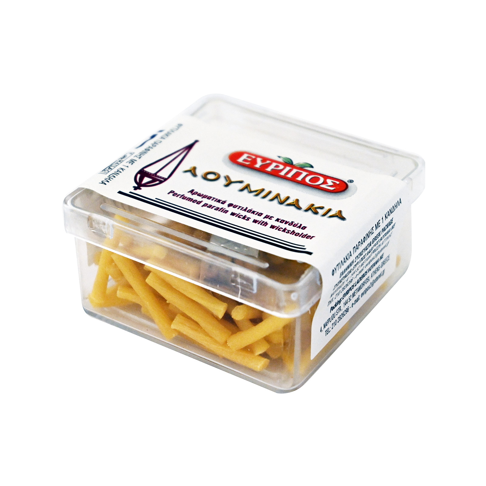 Εύριπος Λουμινακια φυτιλακια αρωματικα, κίτρινα 50g εικόνα 1