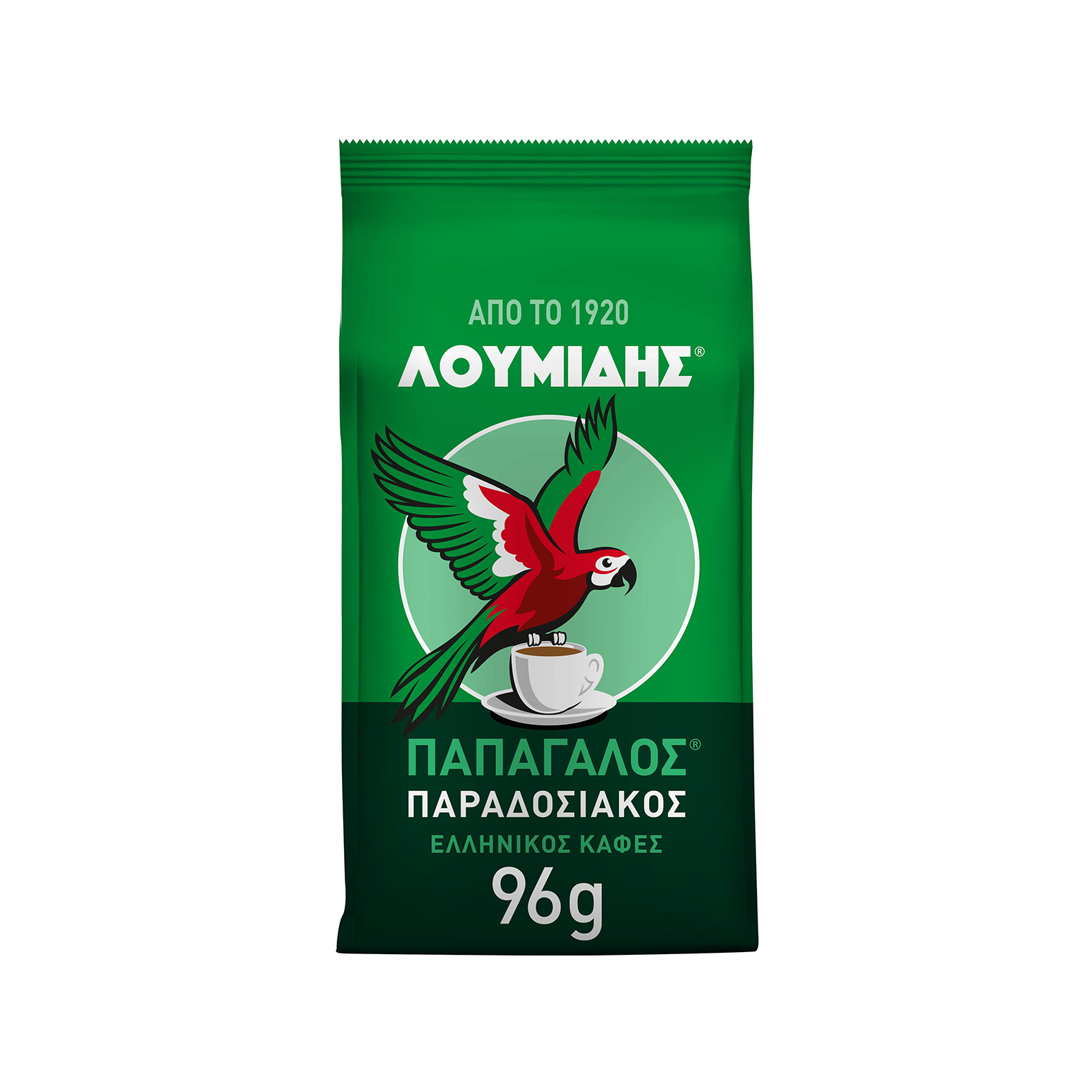 Λουμίδης Παπαγάλος καφές ελληνικός παραδοσιακός 96g εικόνα 1