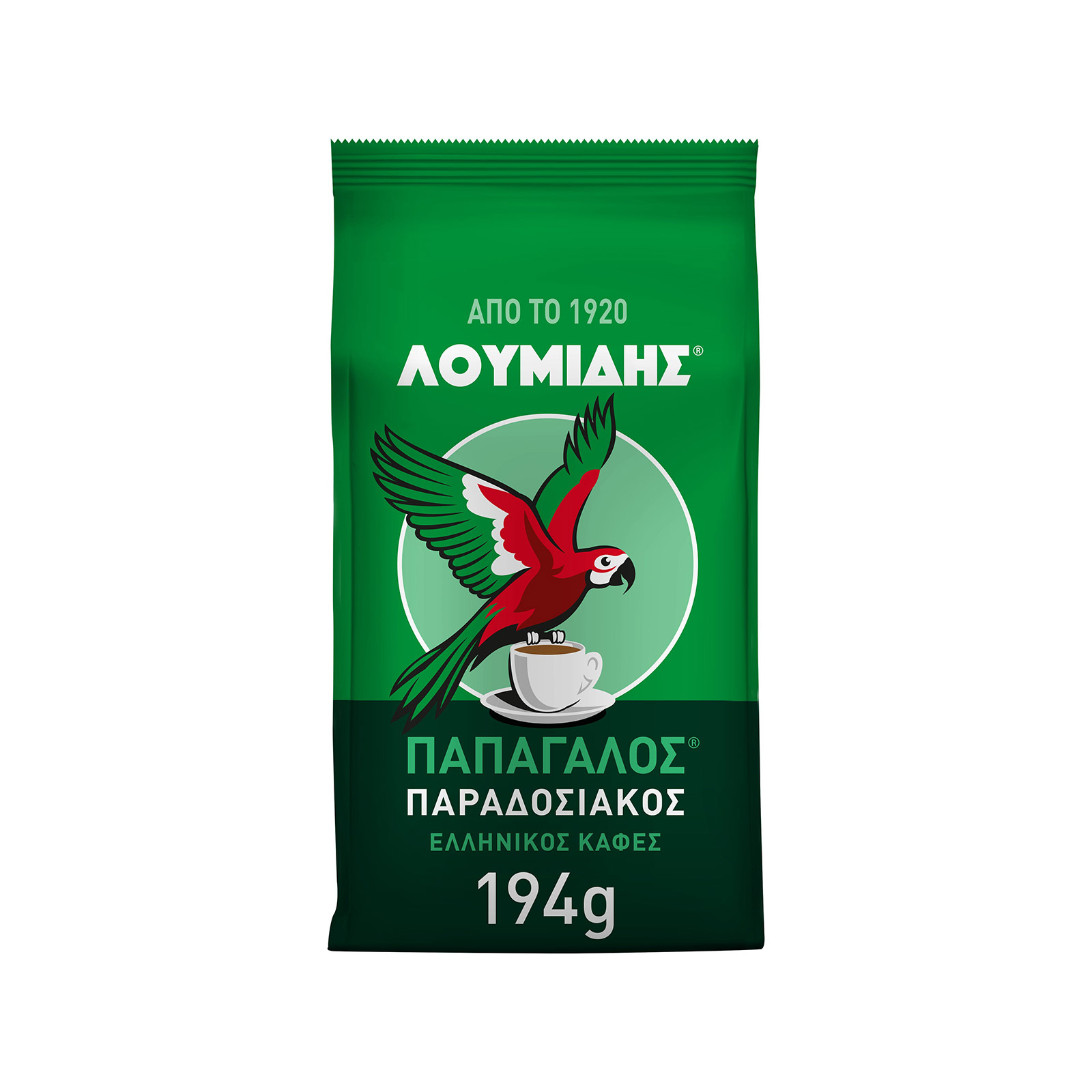Λουμίδης Παπαγάλος καφές ελληνικός παραδοσιακός 194g εικόνα 1