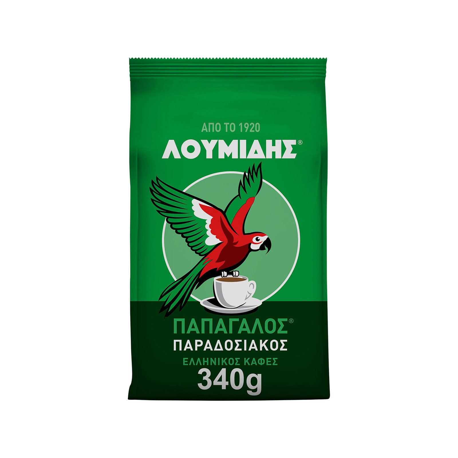 Λουμίδης Παπαγάλος καφές ελληνικός παραδοσιακός 340g εικόνα 1
