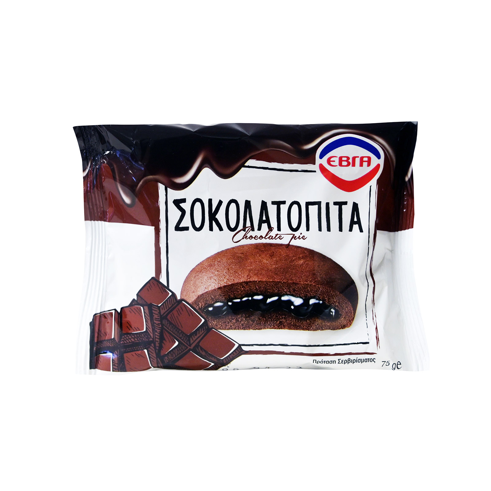 Έβγα γλυκό σοκολατοπιτα ατομική 75g εικόνα 1