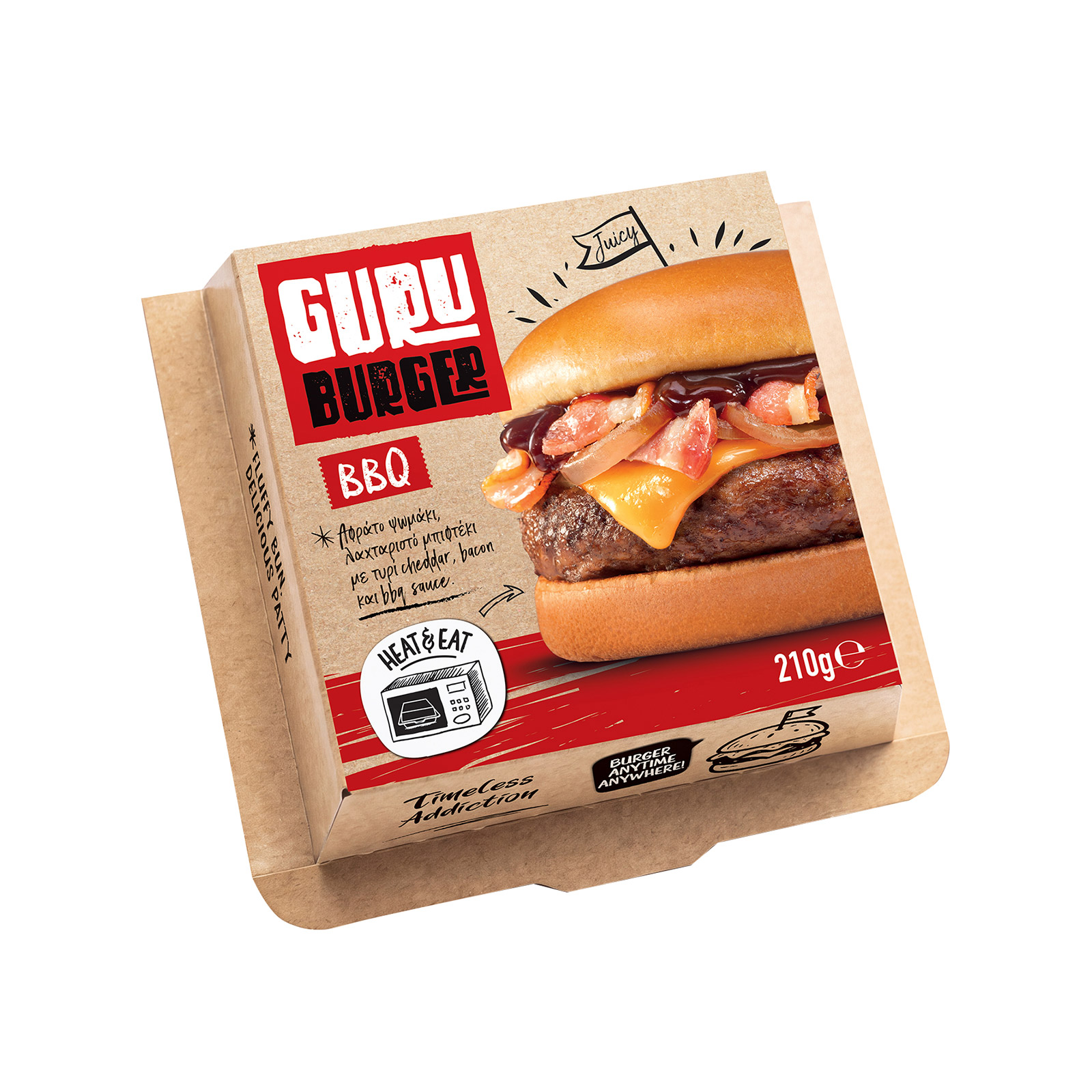 Guru μπέργκερ bbq 210g εικόνα 1