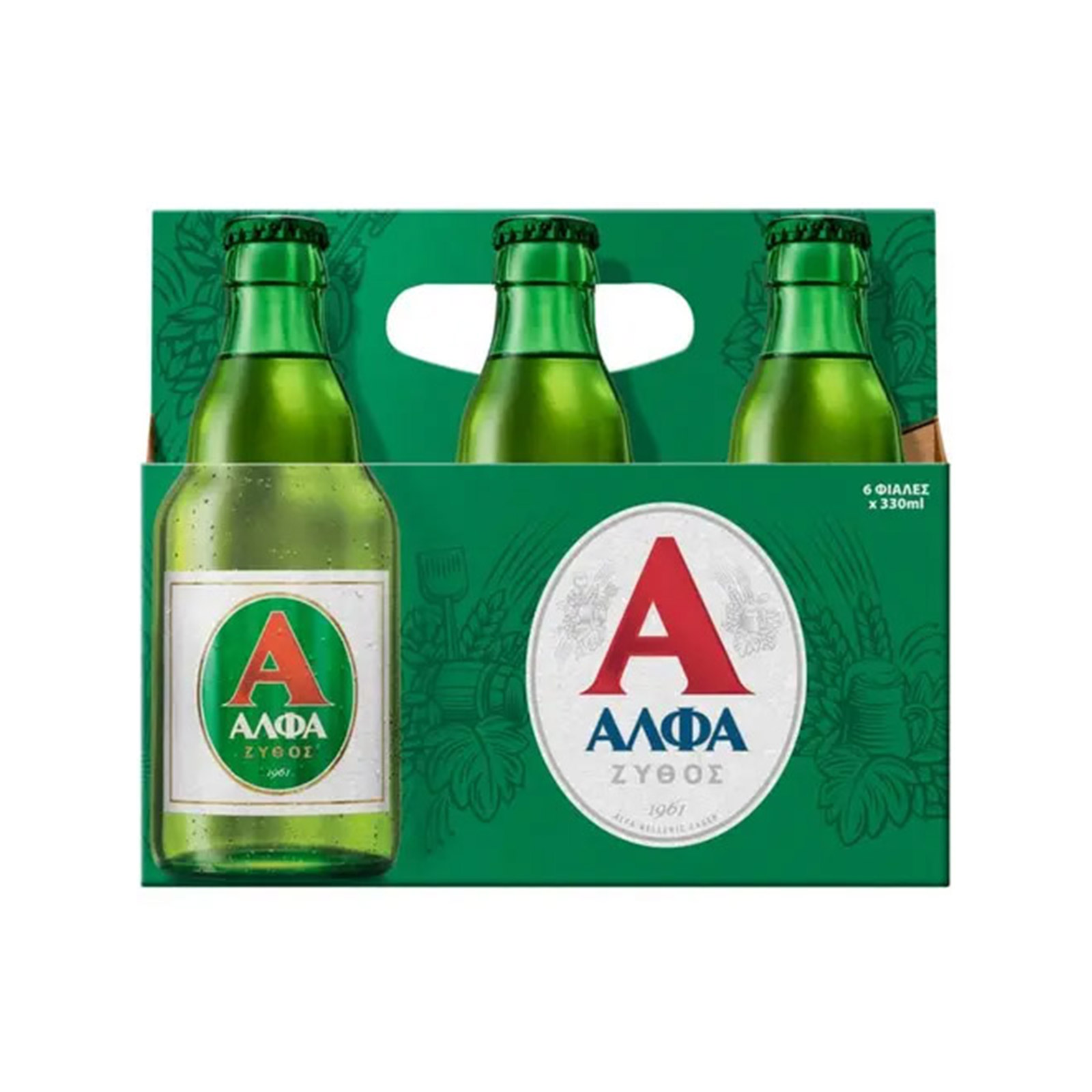 Άλφα Ζύθος retro μπίρα 6x330ml εικόνα 1