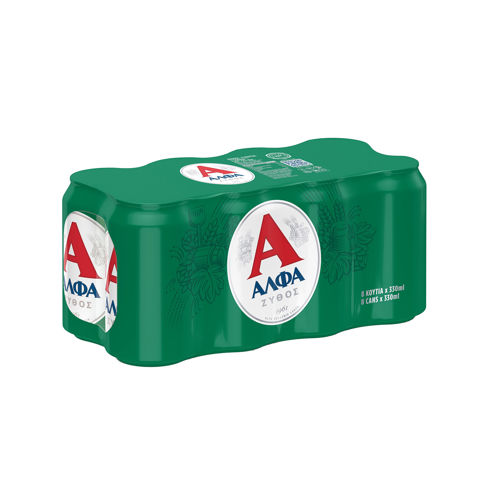 Άλφα μπίρα 8x330ml εικόνα 1