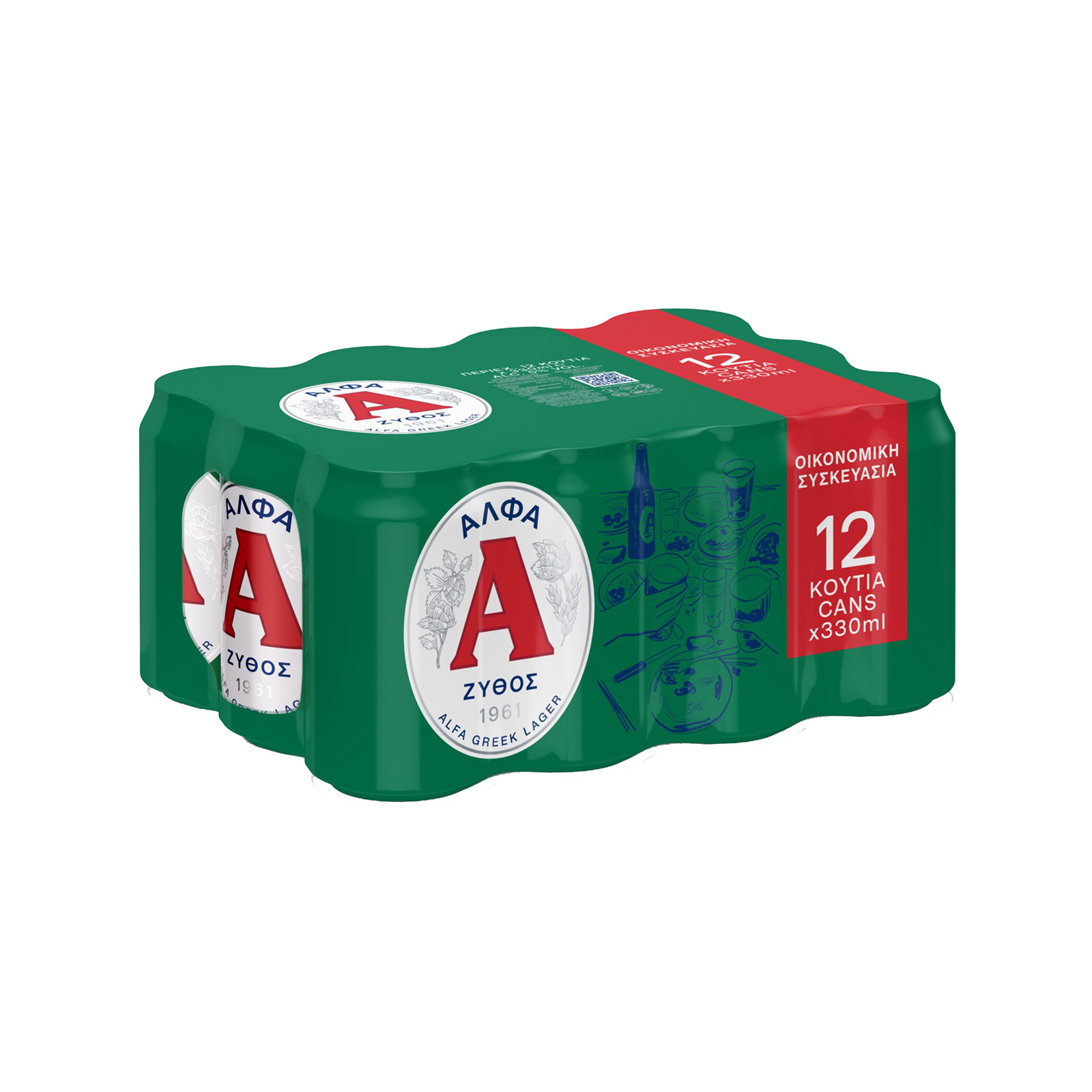 Άλφα μπίρα 12x330ml εικόνα 1