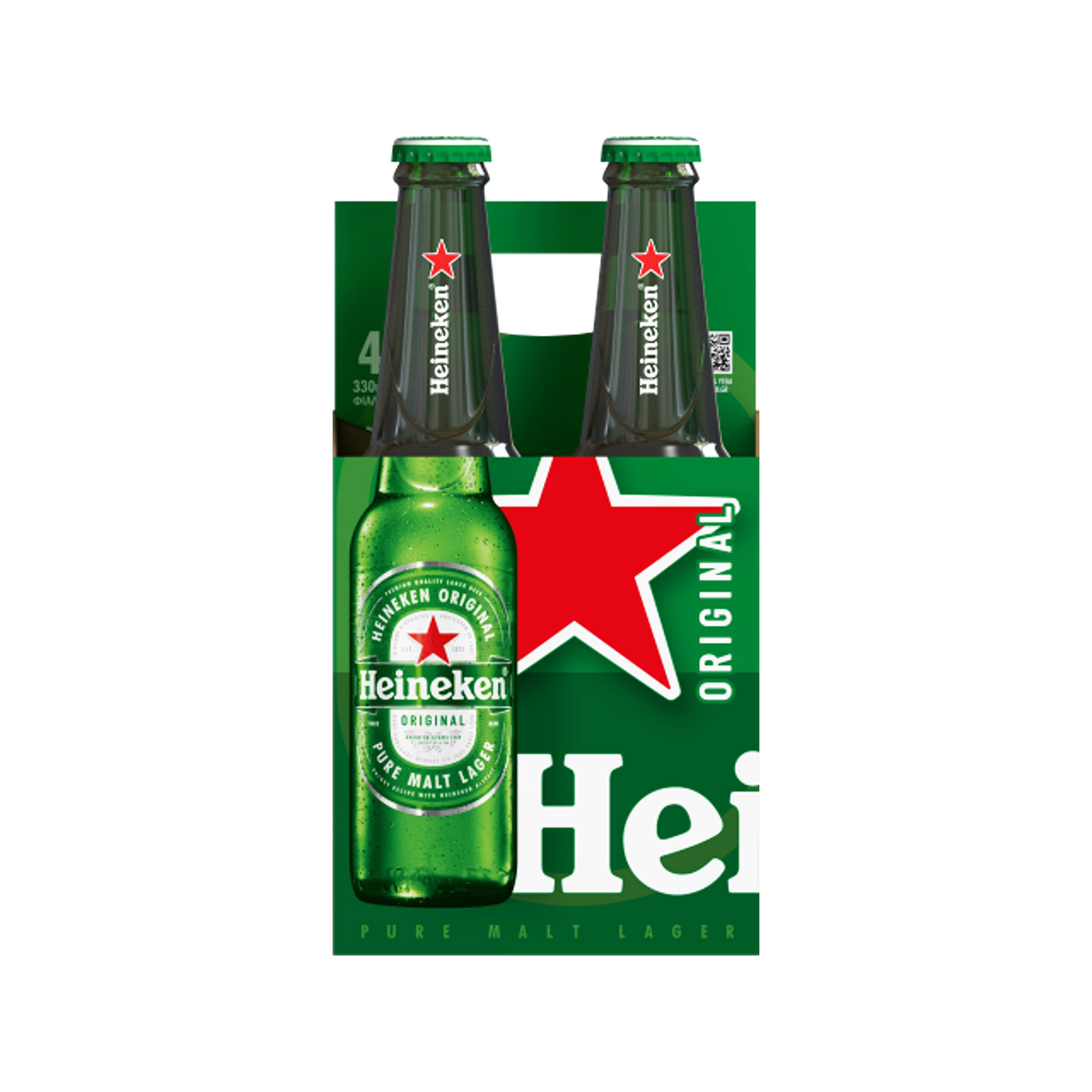 Heineken μπίρα 4x330ml εικόνα 1