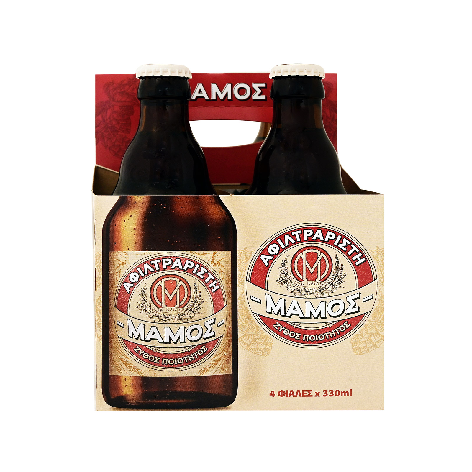 Μάμος μπίρα αφιλτράριστη 4x330ml εικόνα 1