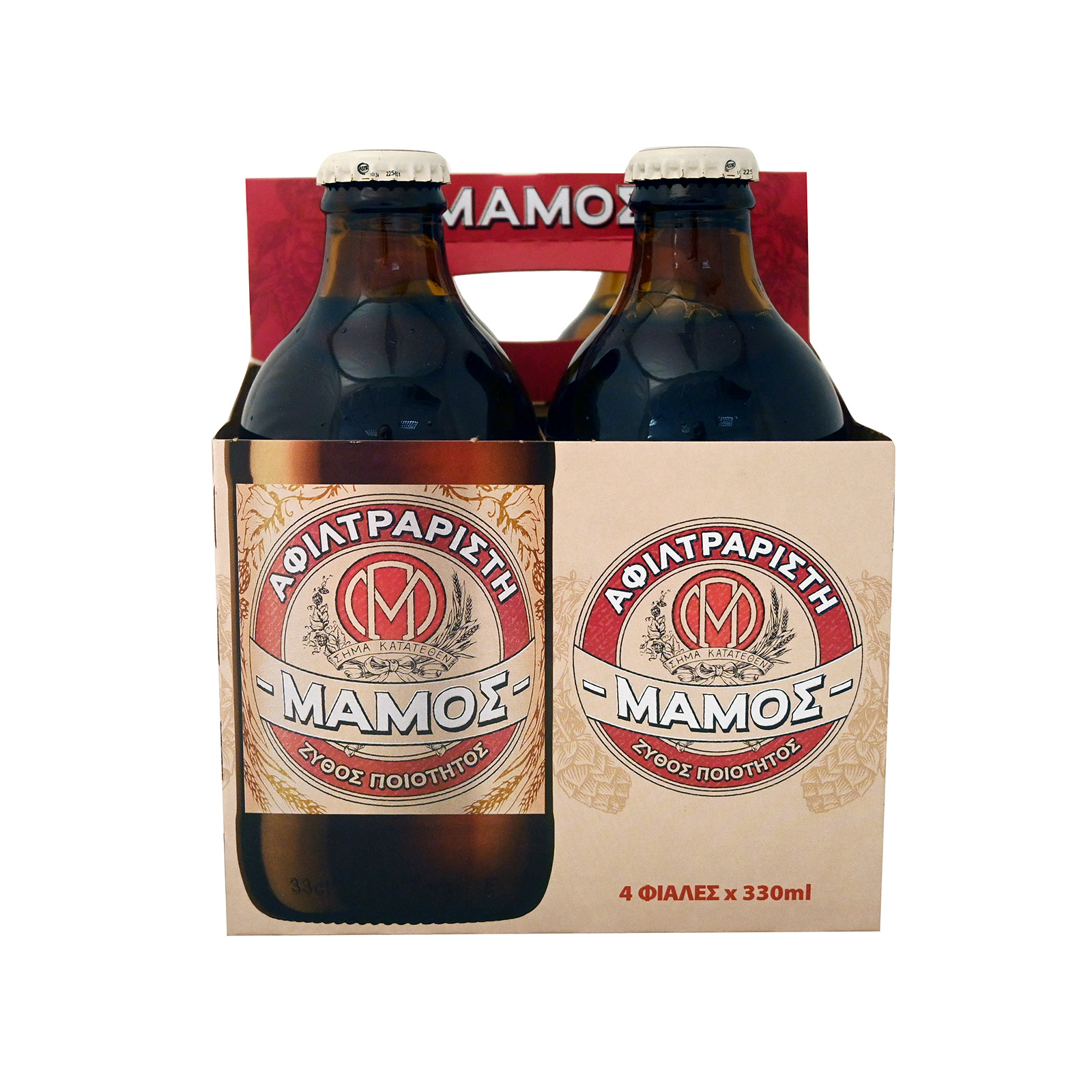 Μάμος μπίρα αφιλτράριστη 4x330ml εικόνα 1