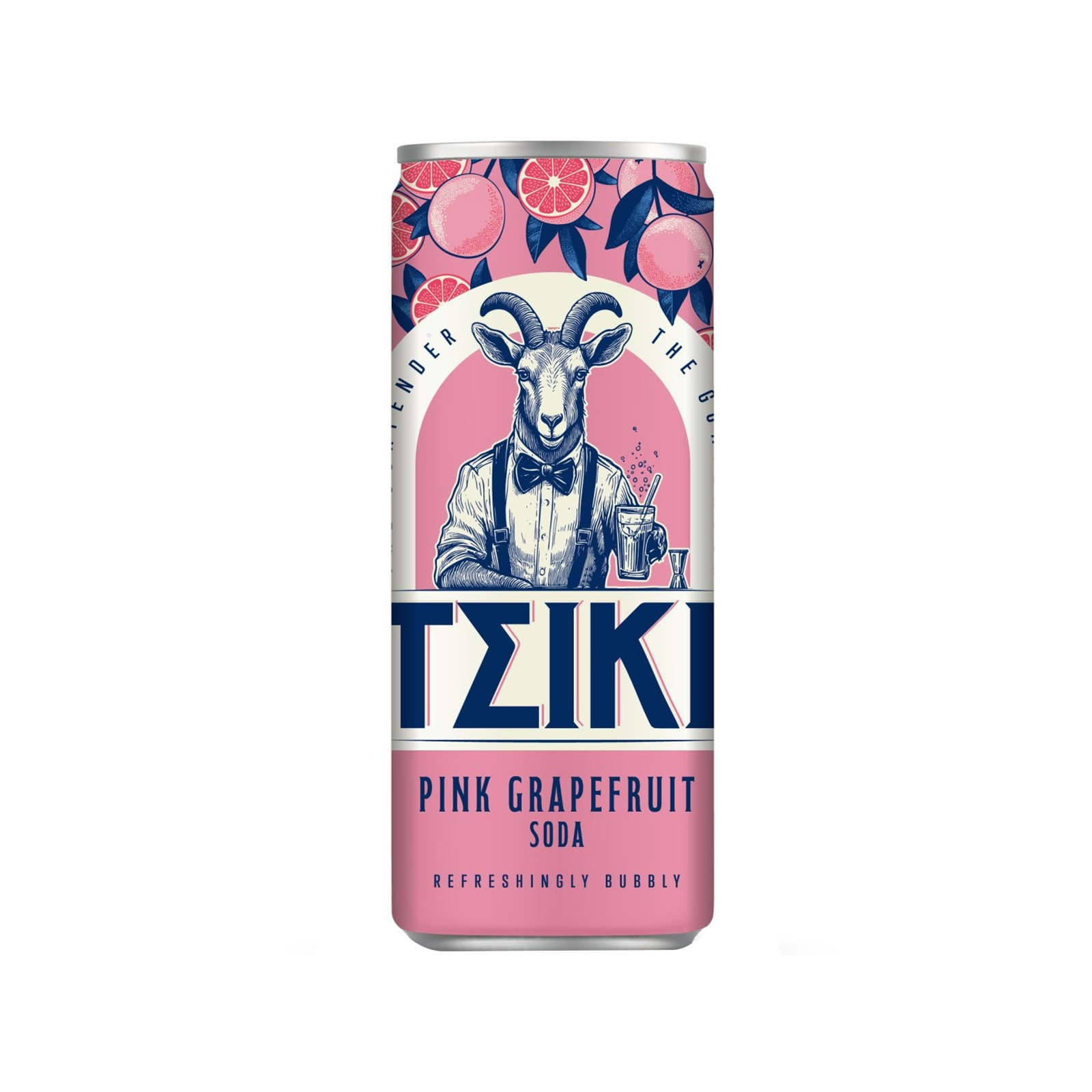Τσικι Pink grapefruit soda αναψυκτικό 330ml εικόνα 1