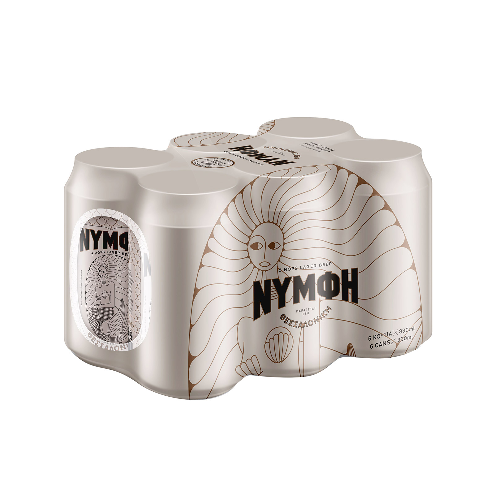 Νύμφη μπίρα 6x330ml εικόνα 1