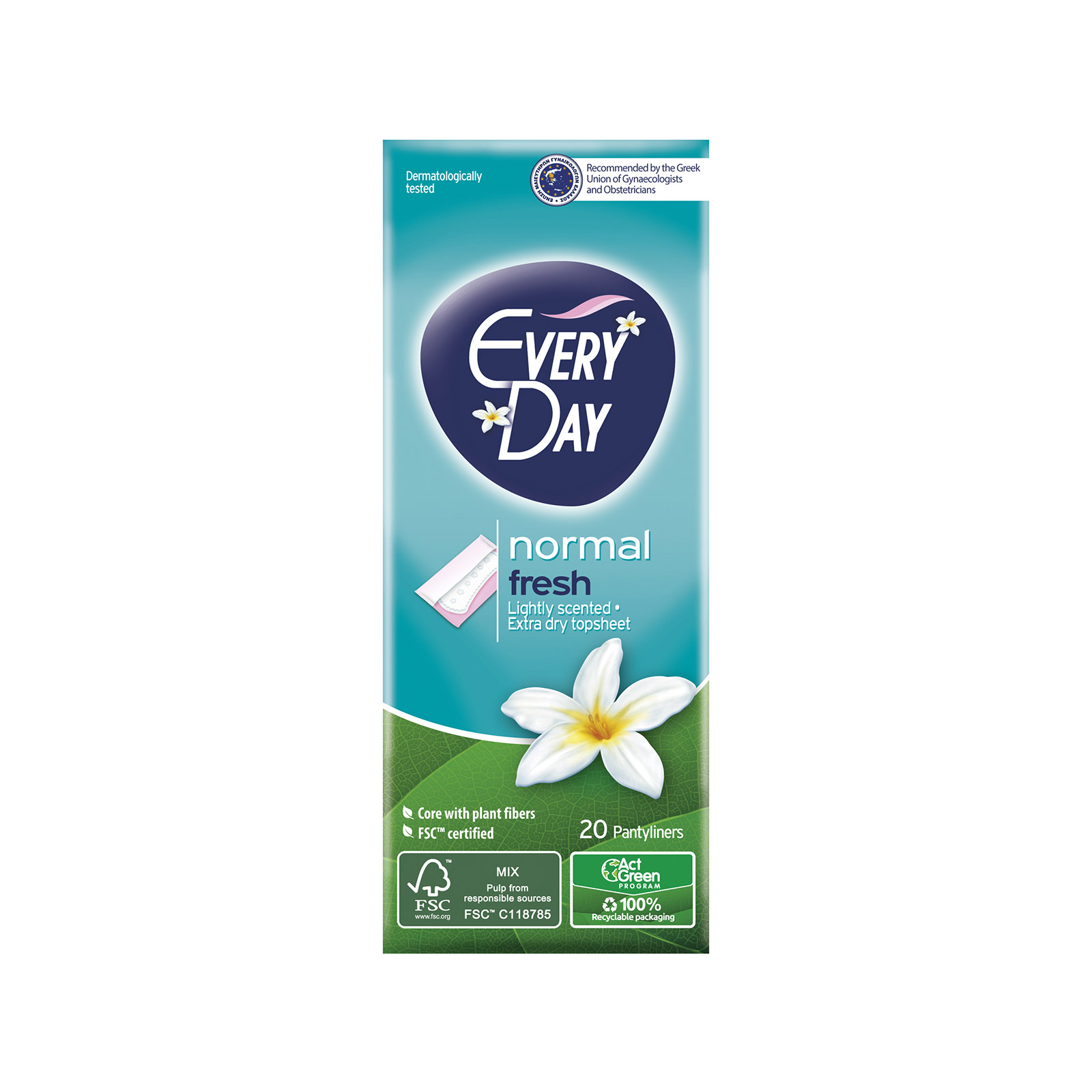 Everyday σερβιετάκια normal fresh 20τεμ εικόνα 1