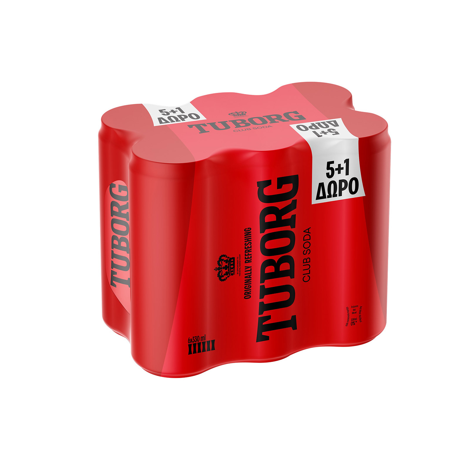 Tuborg Club αναψυκτικό σόδα 4x330ml + 1 δώρο εικόνα 1