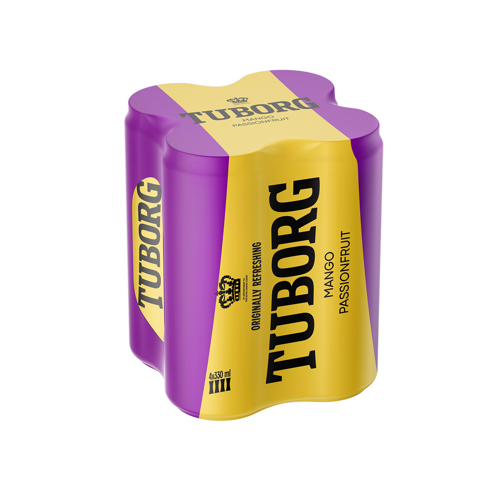 Tuborg σόδα mango & passion fruit 4x330ml εικόνα 1