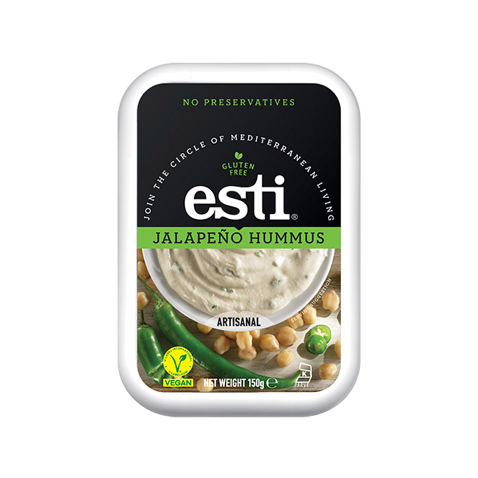 Esti σαλάτα αλοιφή χούμους jalapeno 283g εικόνα 1