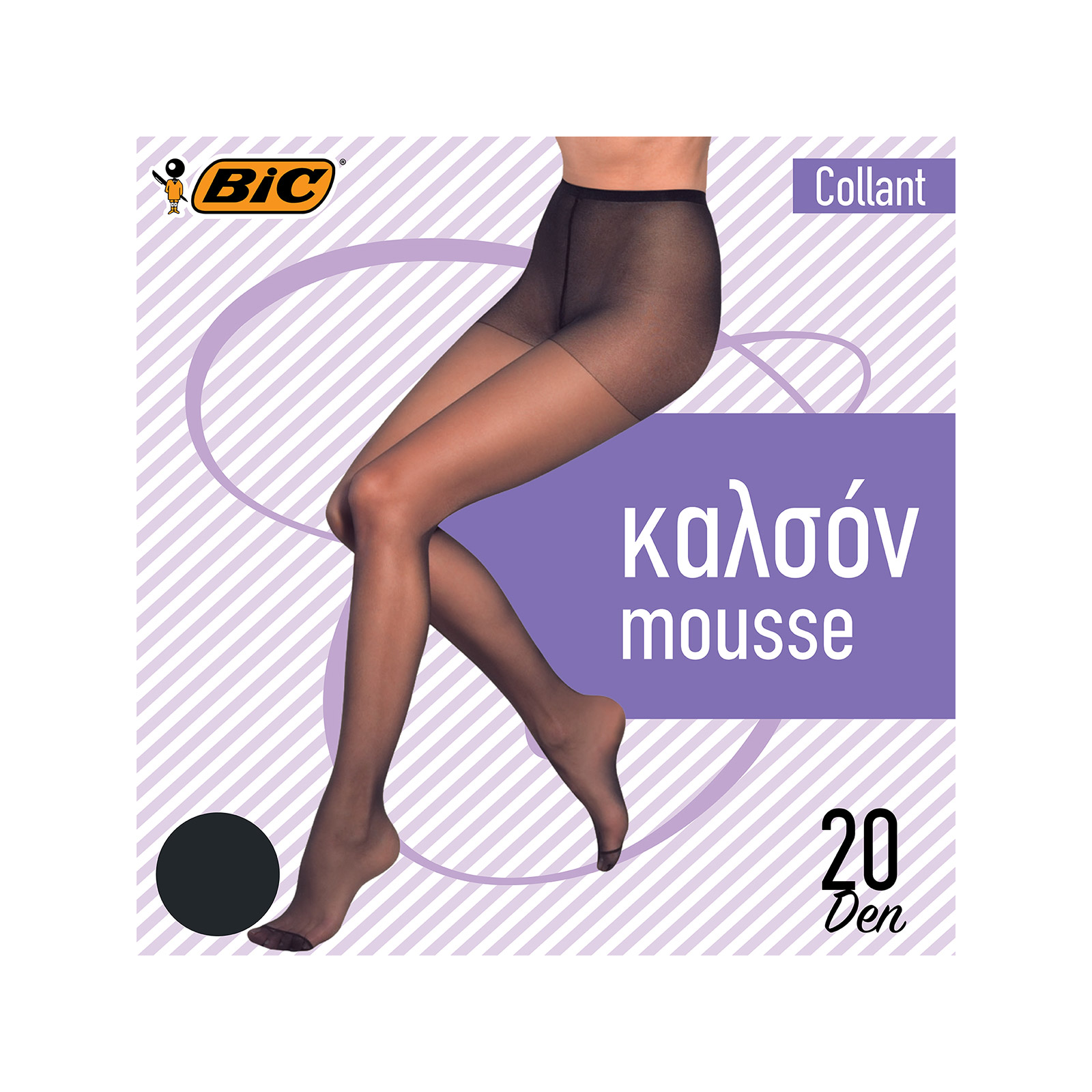 Bic Collant καλσόν special size 3- 4/ γραφίτης 20den εικόνα 1
