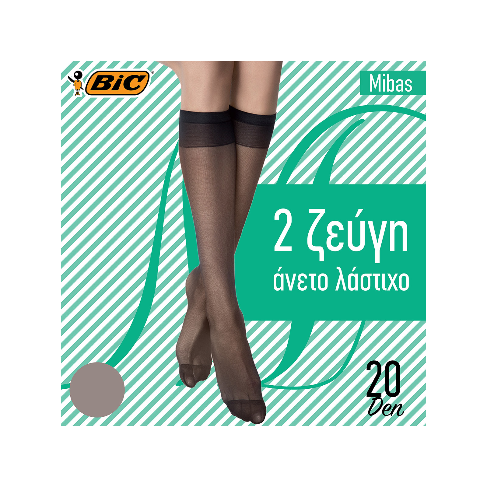 Bic Mibas καλτσάκι γυναικείο περλε 20den εικόνα 1