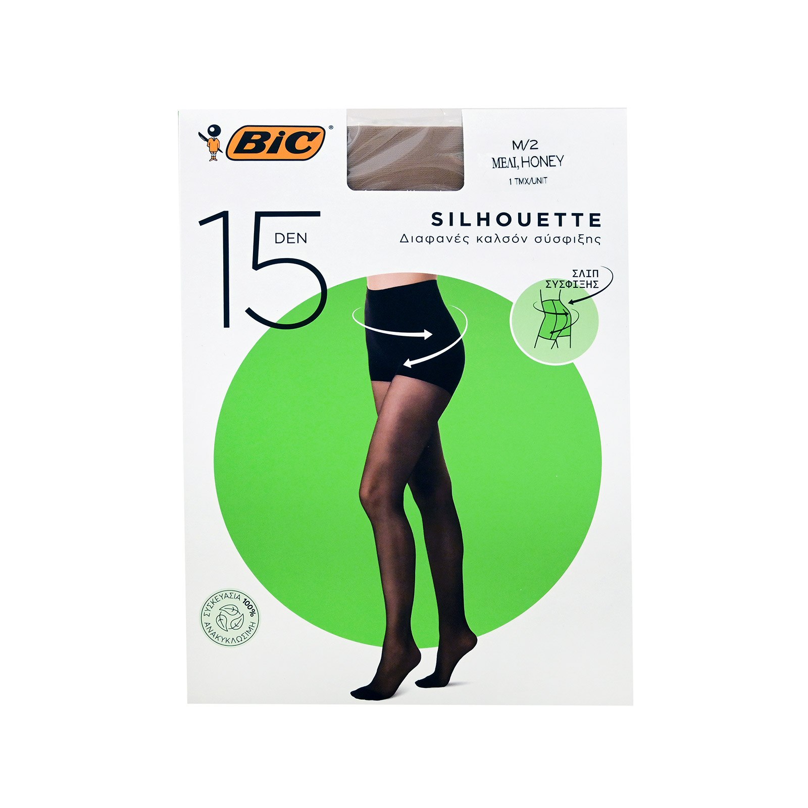 Bic Silhouette καλσόν μελι 15den εικόνα 1