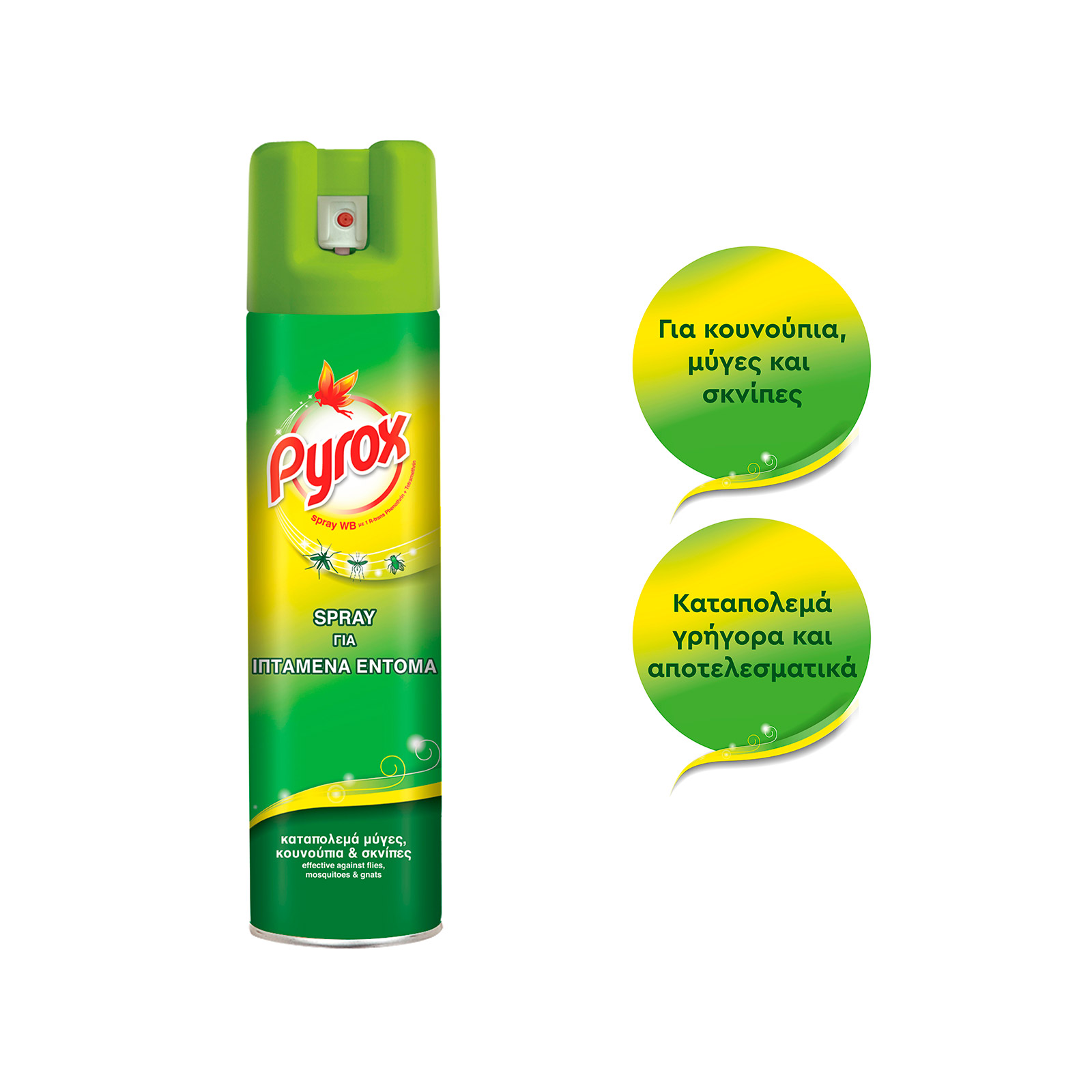 Pyrox spray αεροζόλ για ιπτάμενα έντομα 300ml εικόνα 1