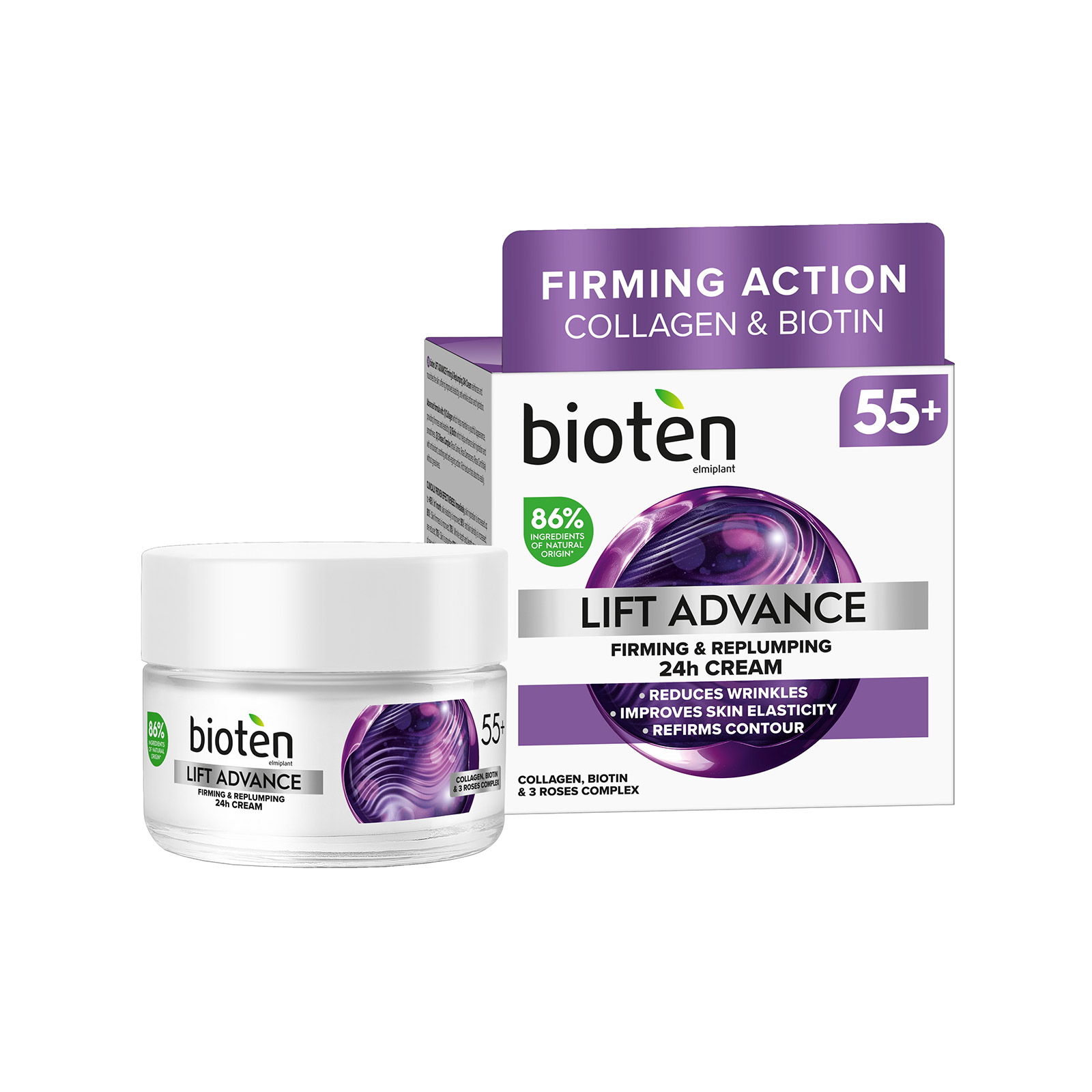 Bioten Lift Advance 55+ κρέμα ημέρας εικόνα 1
