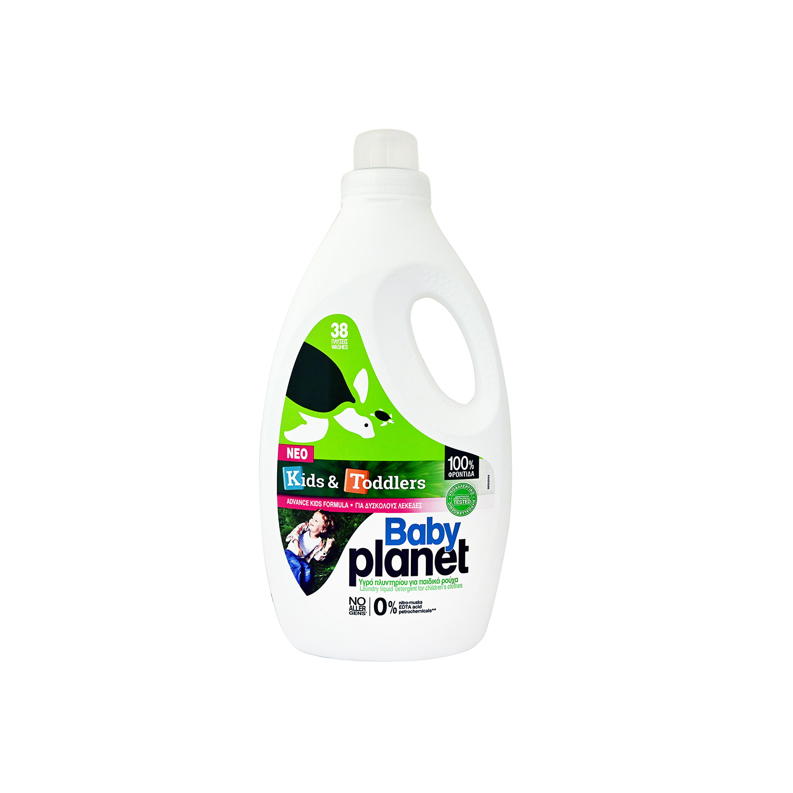 Planet Baby υγρό απορρυπαντικό ρούχων για μωρά 2204ml 38μεζ εικόνα 1