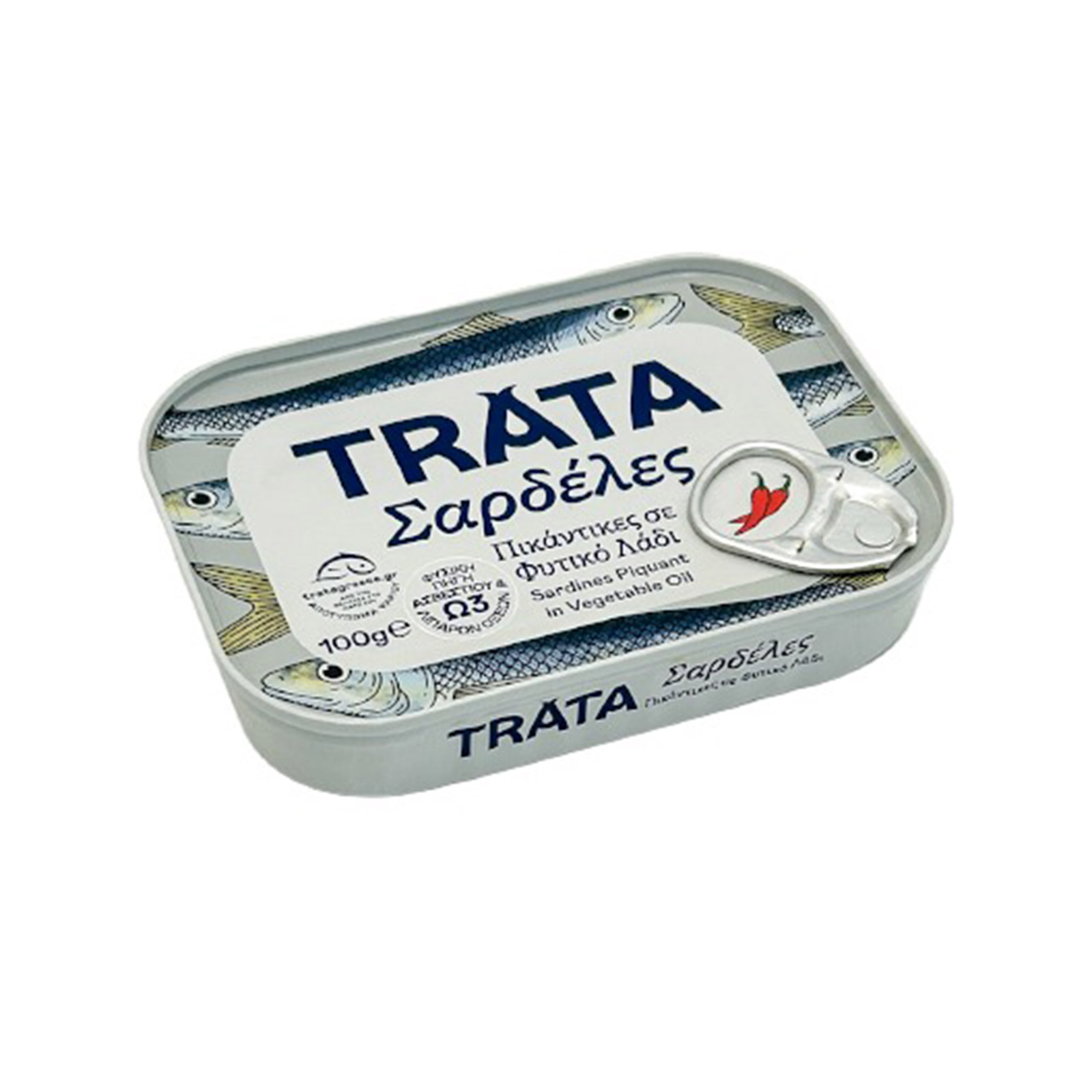 Trata σαρδέλες πικάντικες σε φυτικό λάδι 100g (στραγγισμένο βάρος 70g) εικόνα 1