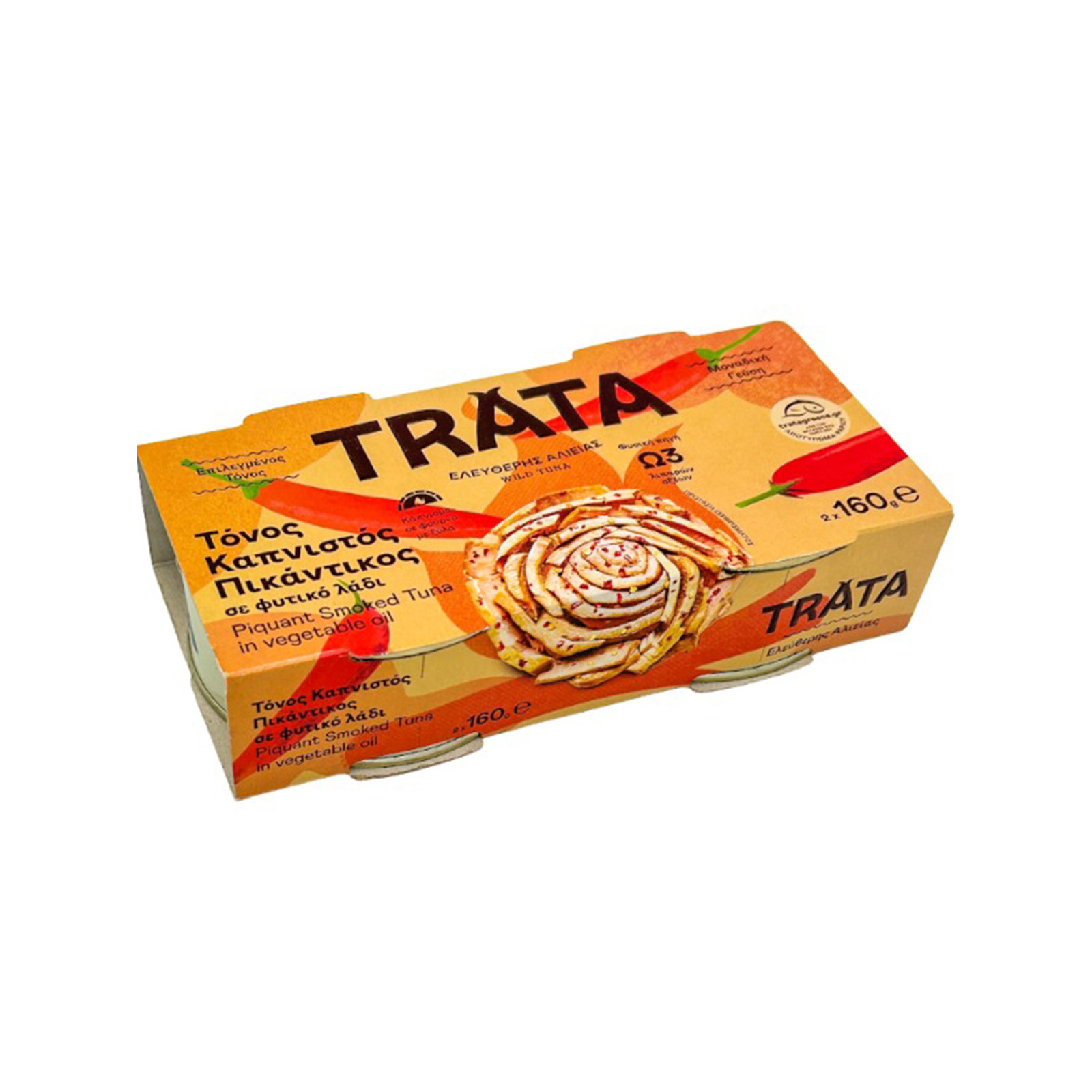 Trata τόνος καπνιστός, πικάντικος 2x160g εικόνα 1