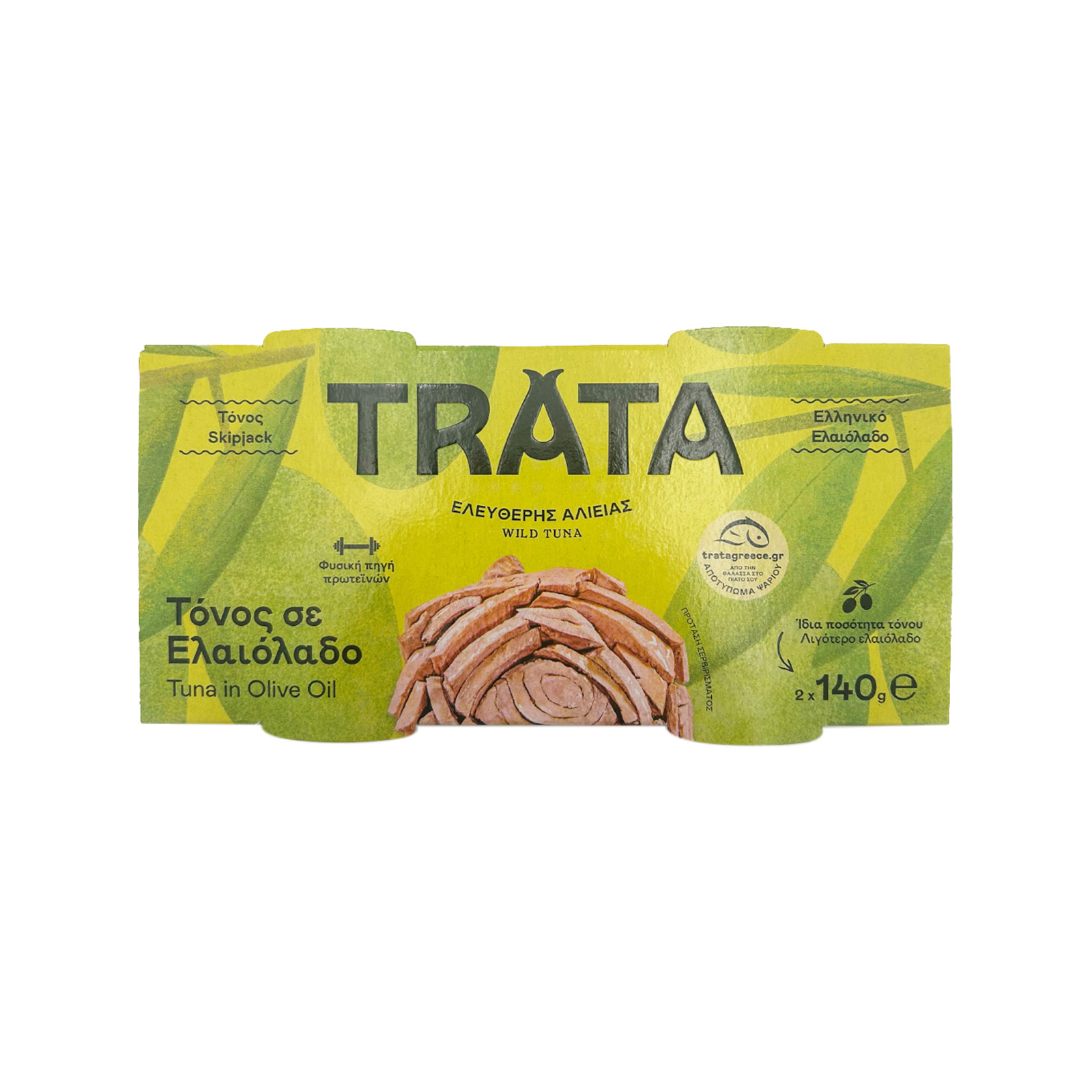 Trata τόνος σε ελαιόλαδο 2x140g εικόνα 1