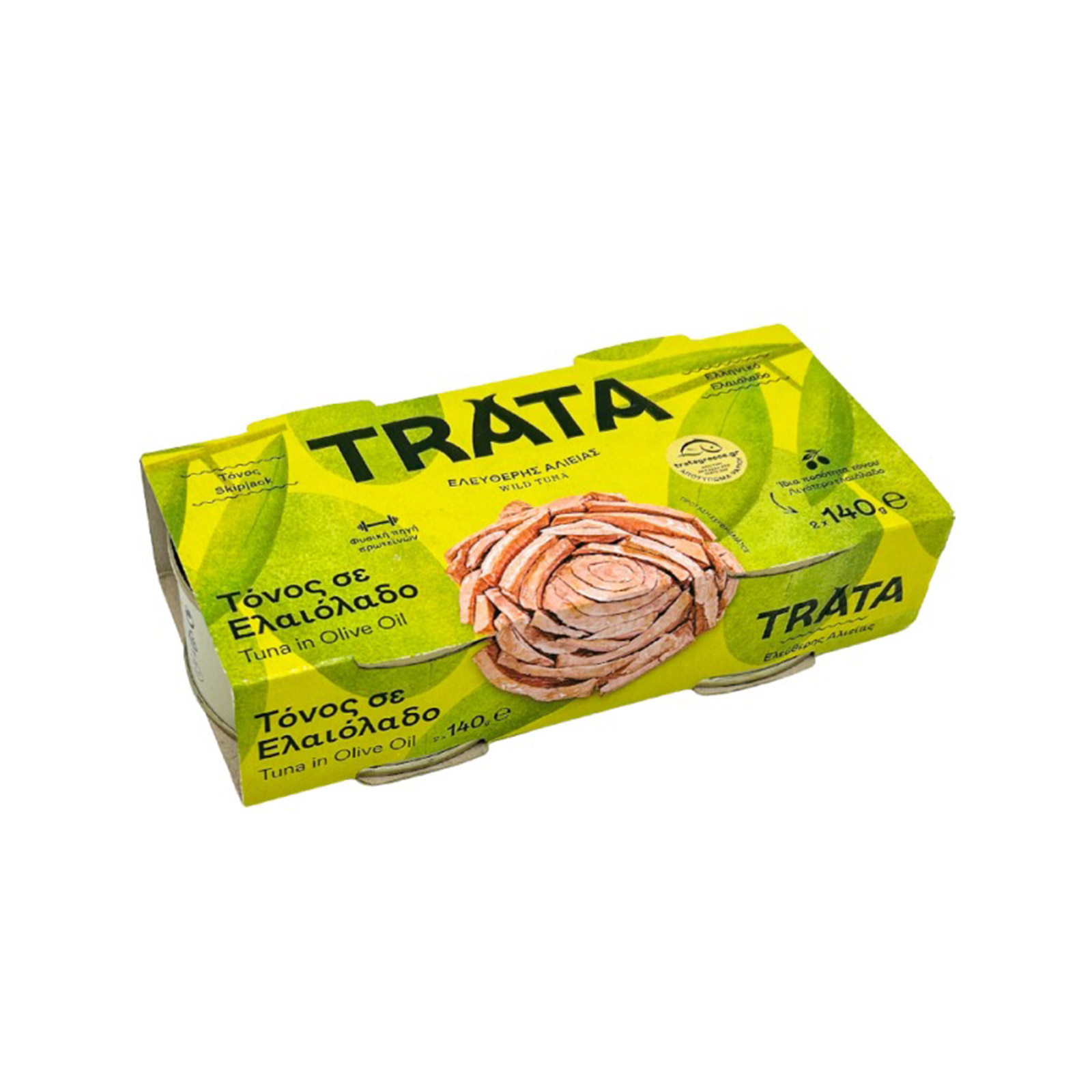 Trata τόνος σε ελαιόλαδο 2x140g εικόνα 1
