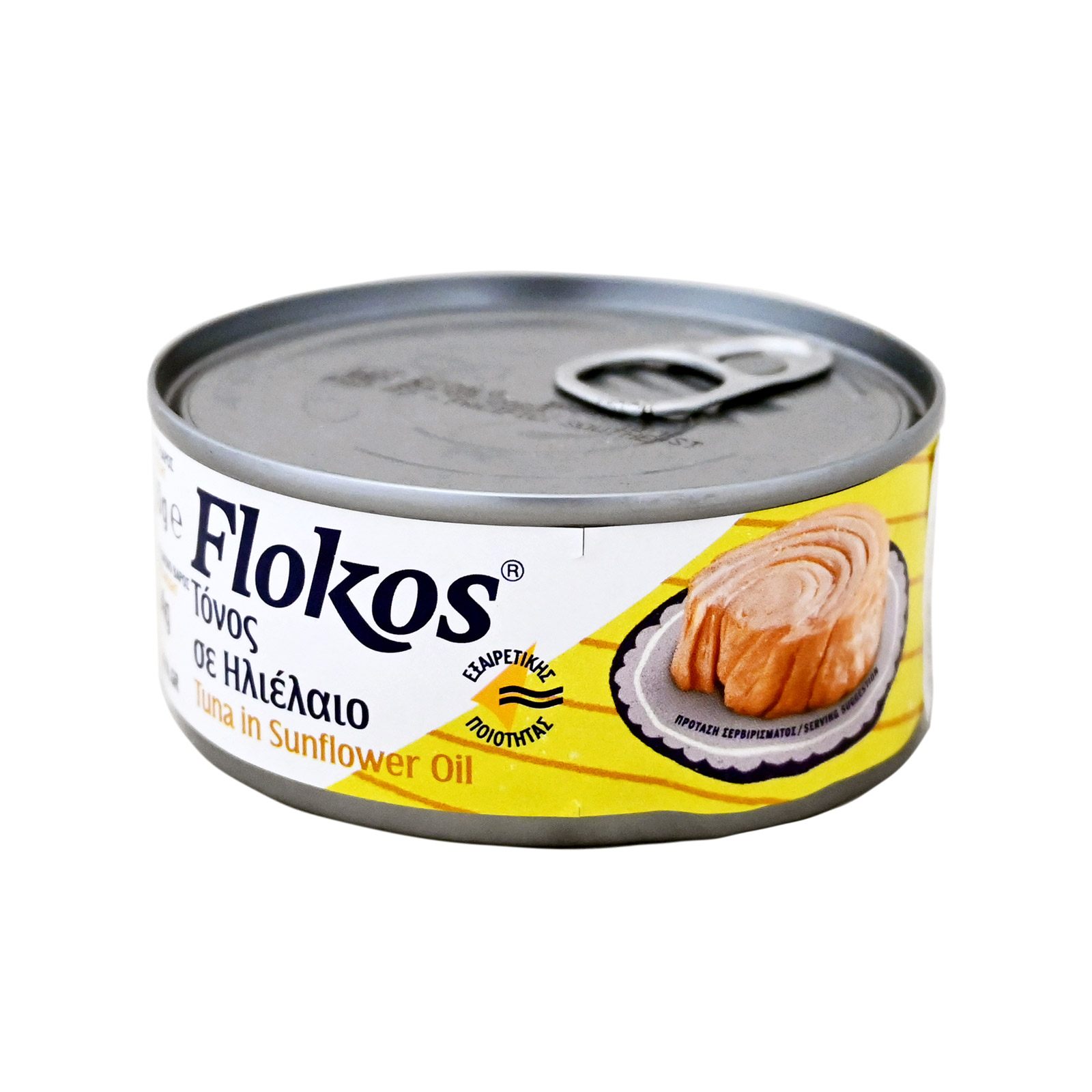 Flokos τόνος σε ηλιέλαιο 160g (στραγγισμένο βάρος 104g) εικόνα 1