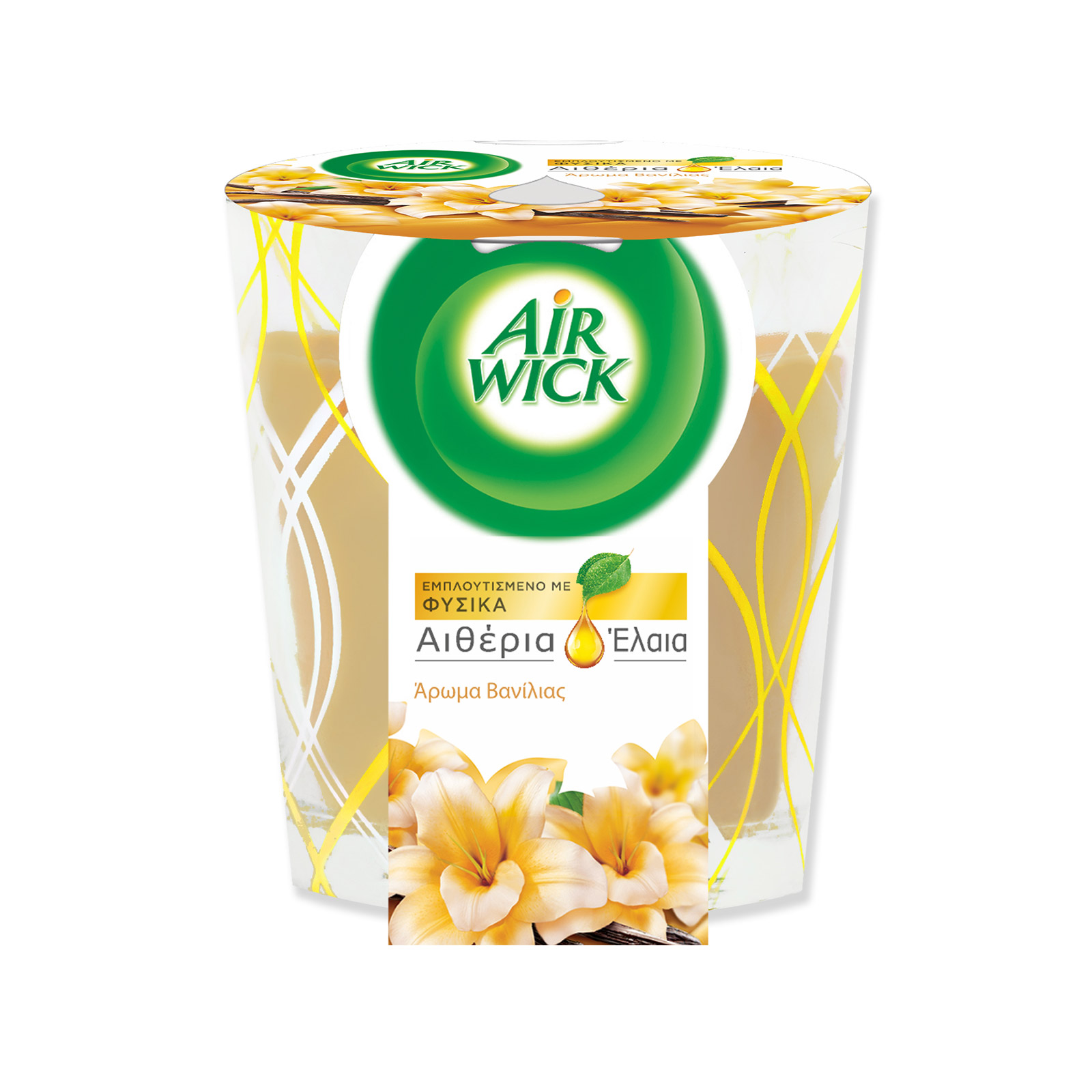 Airwick Essential Oils κερί αρωματικό βανίλια εικόνα 1