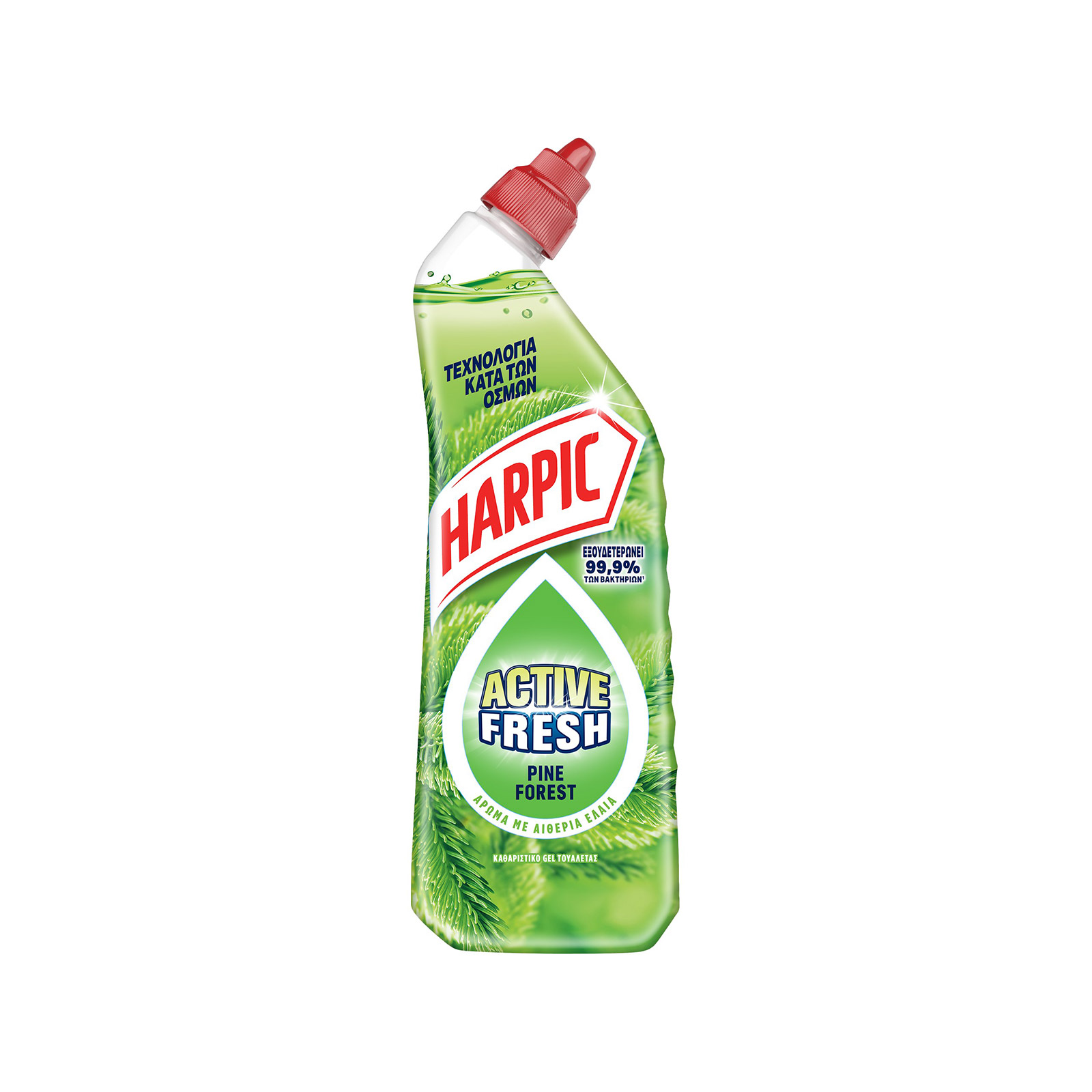 Harpic Active Fresh καθαριστικό τουαλέτας pine forest 750ml εικόνα 1