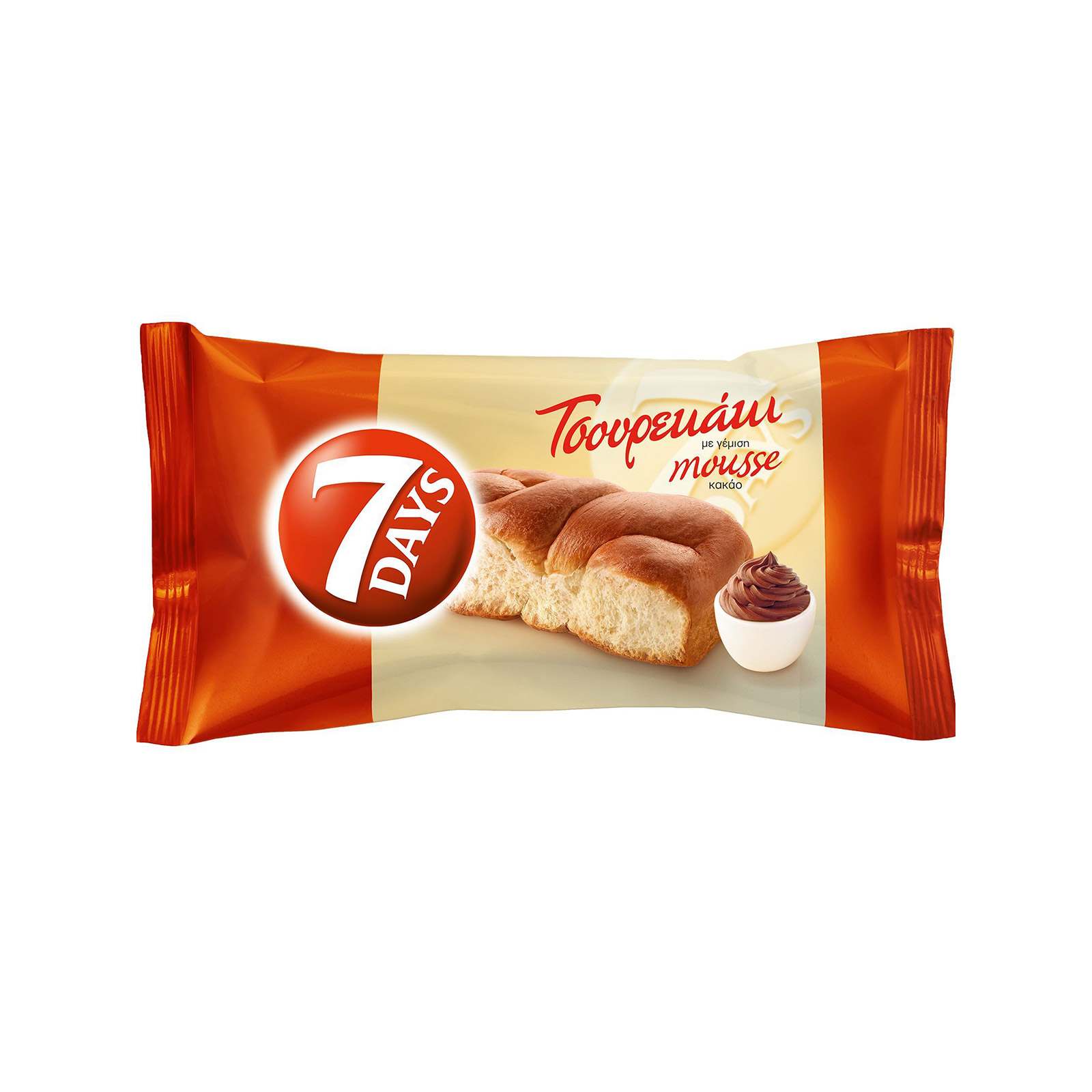 7days τσουρέκι με γέμιση mousse κακάο 85g εικόνα 1