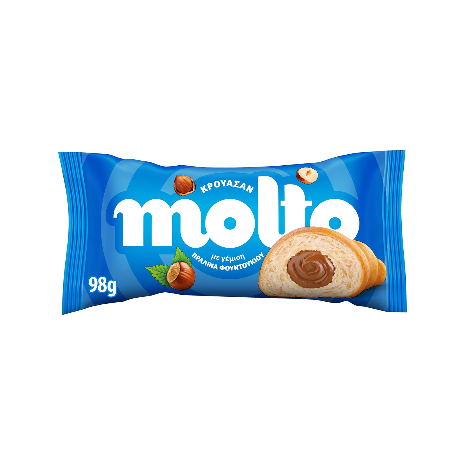 Molto κρουασάν με γέμιση πραλίνα φουντουκιού 98g εικόνα 1