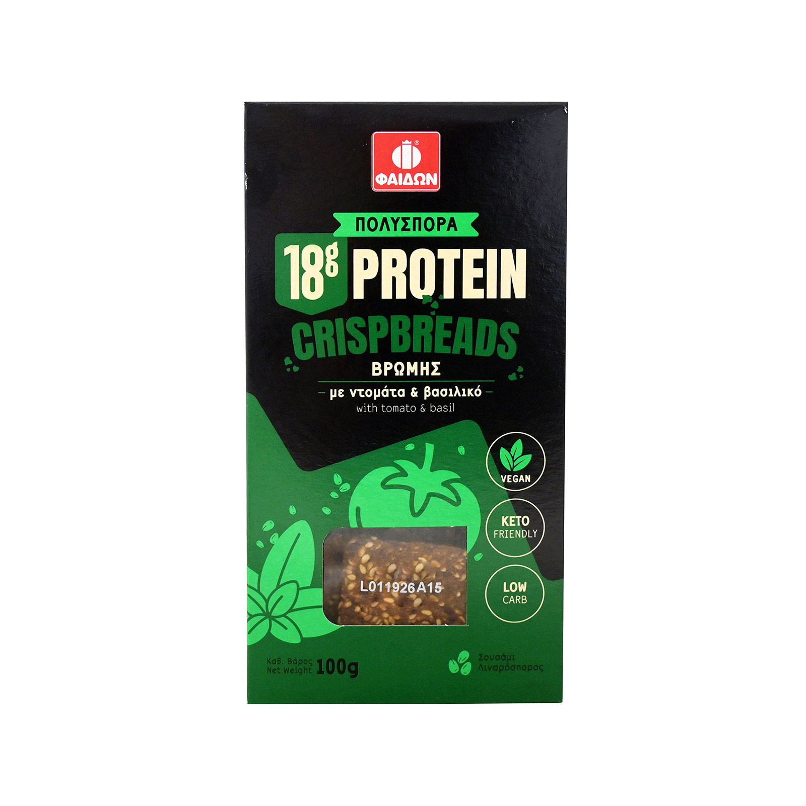 Φαίδων Κετο friendly crispbreads βρώμης 100g εικόνα 1