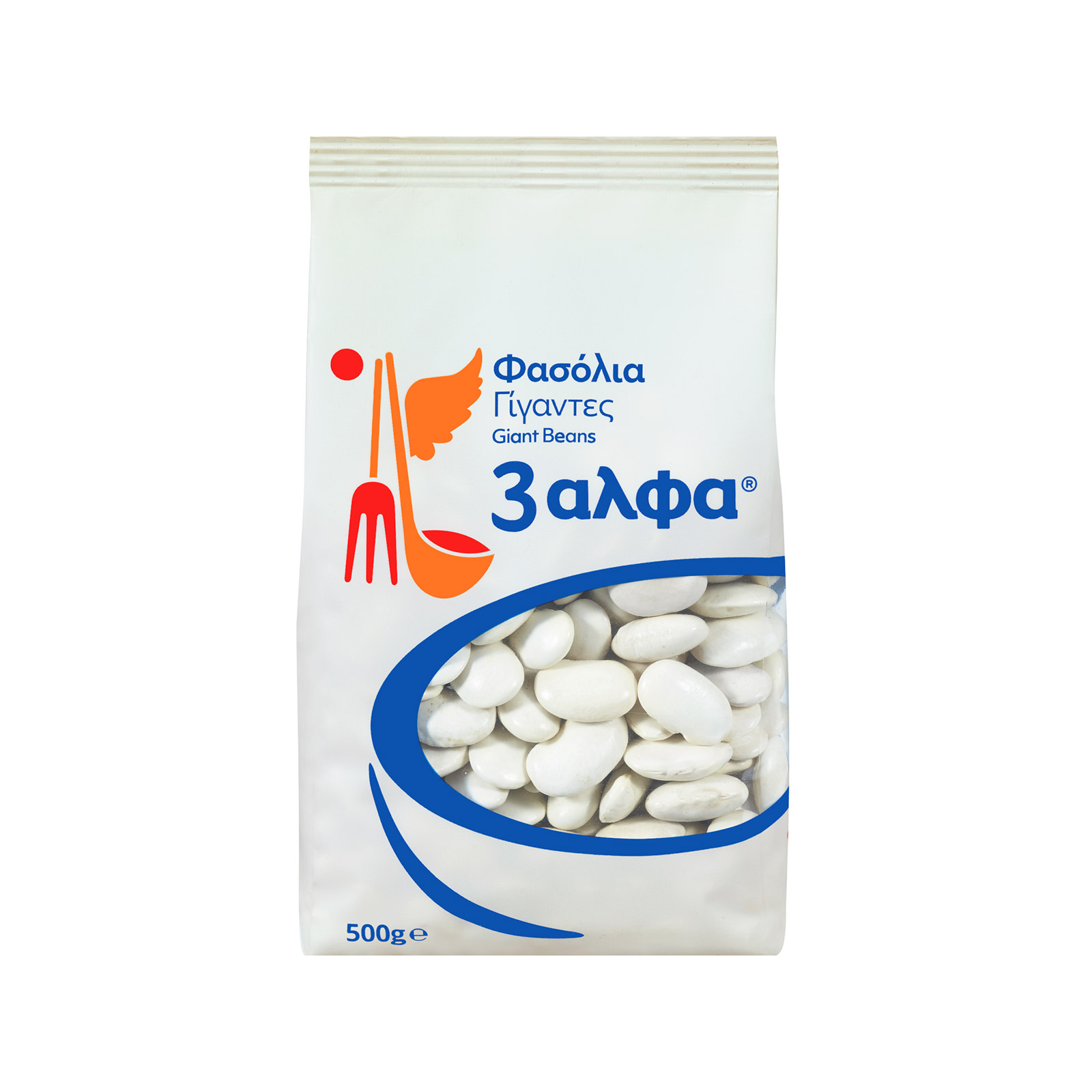 3αλφα φασόλια γίγαντες όσπρια 500g εικόνα 1